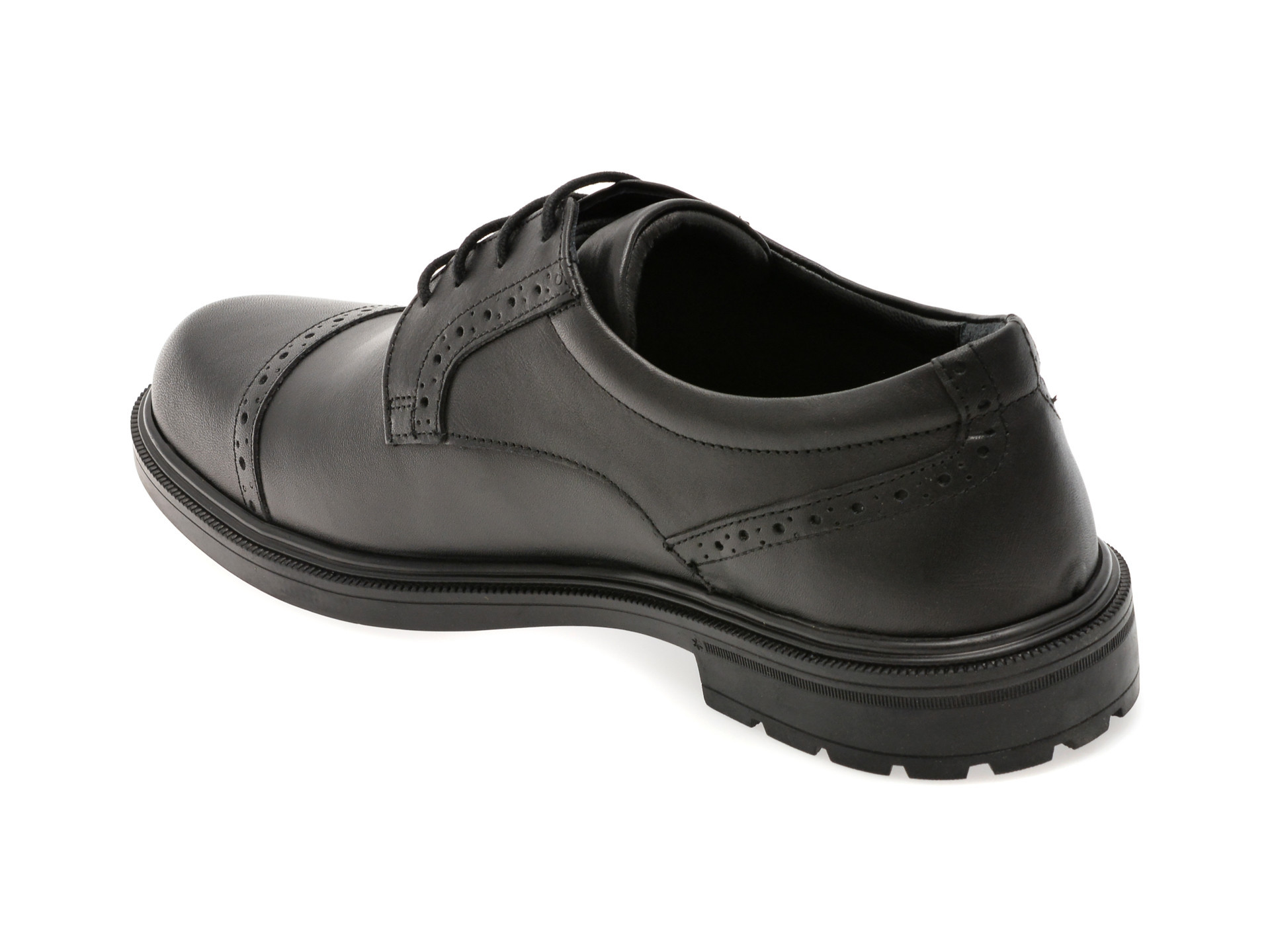 Pantofi eleganti OTTER negri, A63, din piele naturala