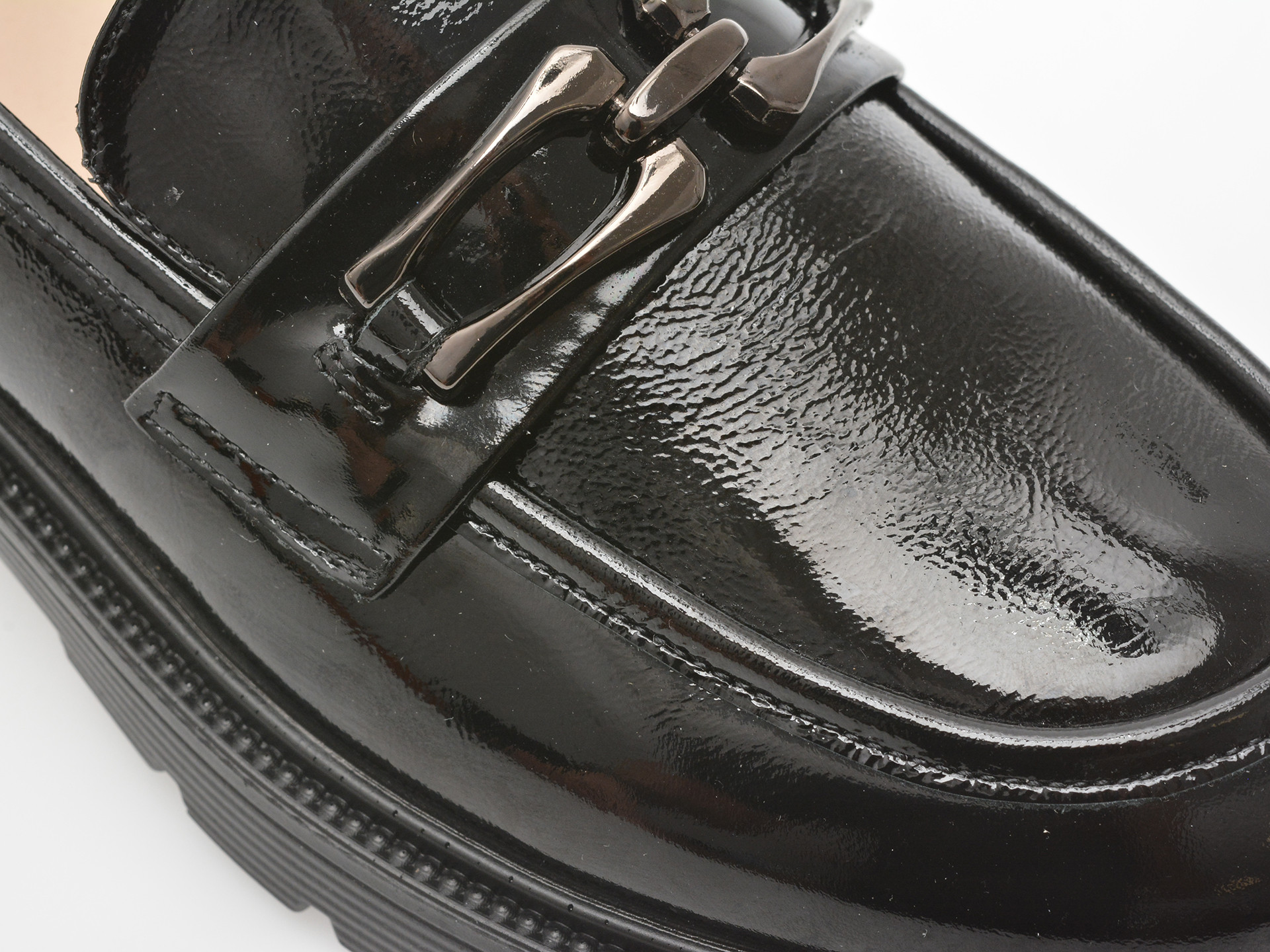 Mocasini EPICA negri, 950, din piele naturala lacuita