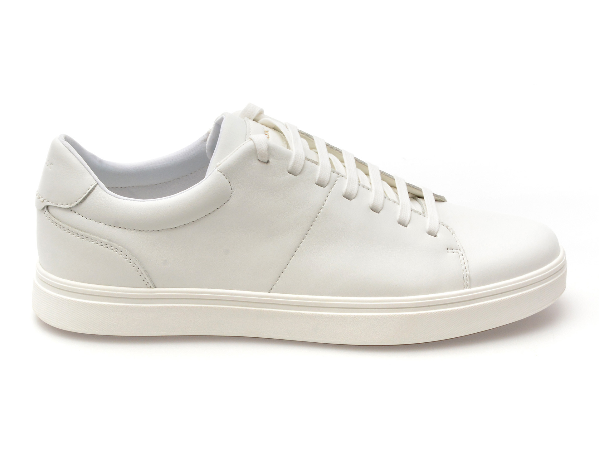 Pantofi sport GEOX albi, U55LDC, din piele naturala