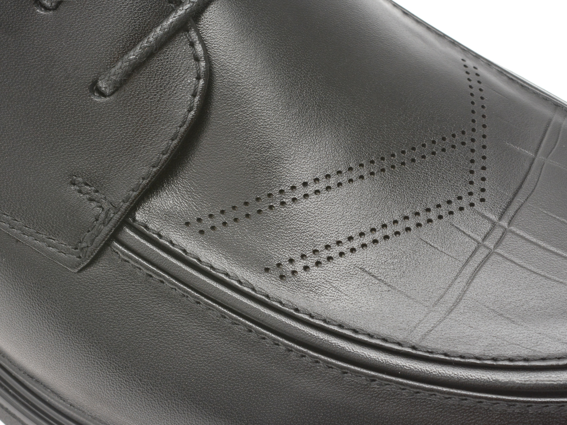 Pantofi OTTER negri, T8008, din piele naturala