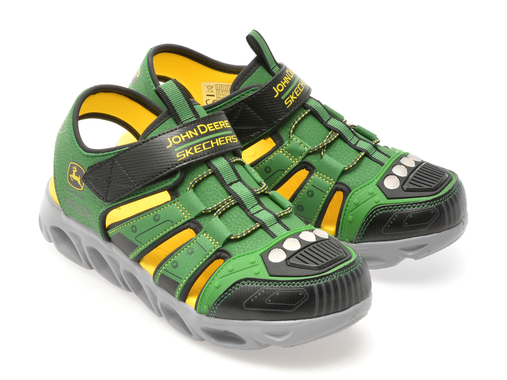 Pantofi sport SKECHERS verzi, HYPNO-SPLASH, din piele ecologica