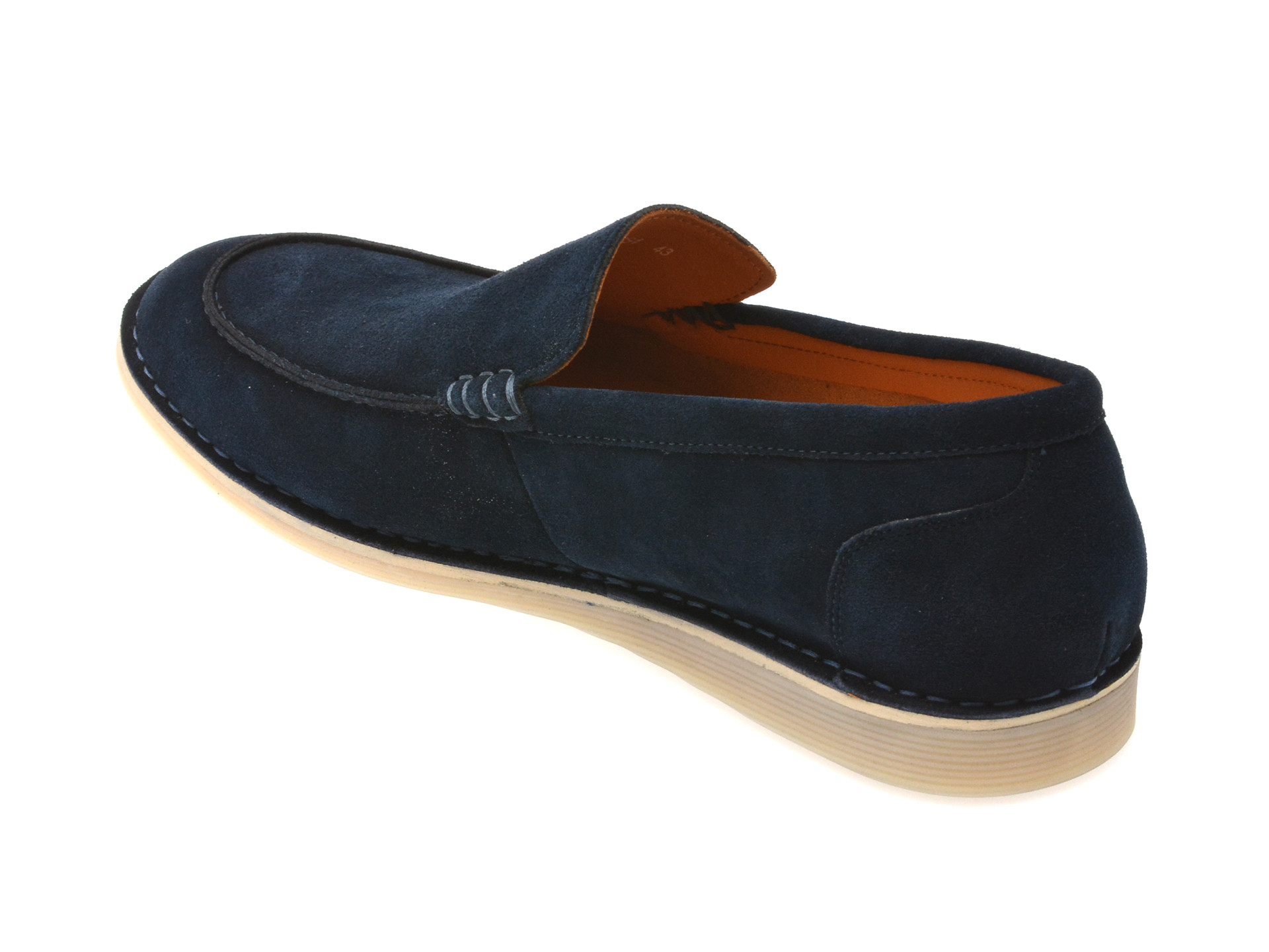 Mocasini EPICA bleumarin, B463G48, din piele intoarsa