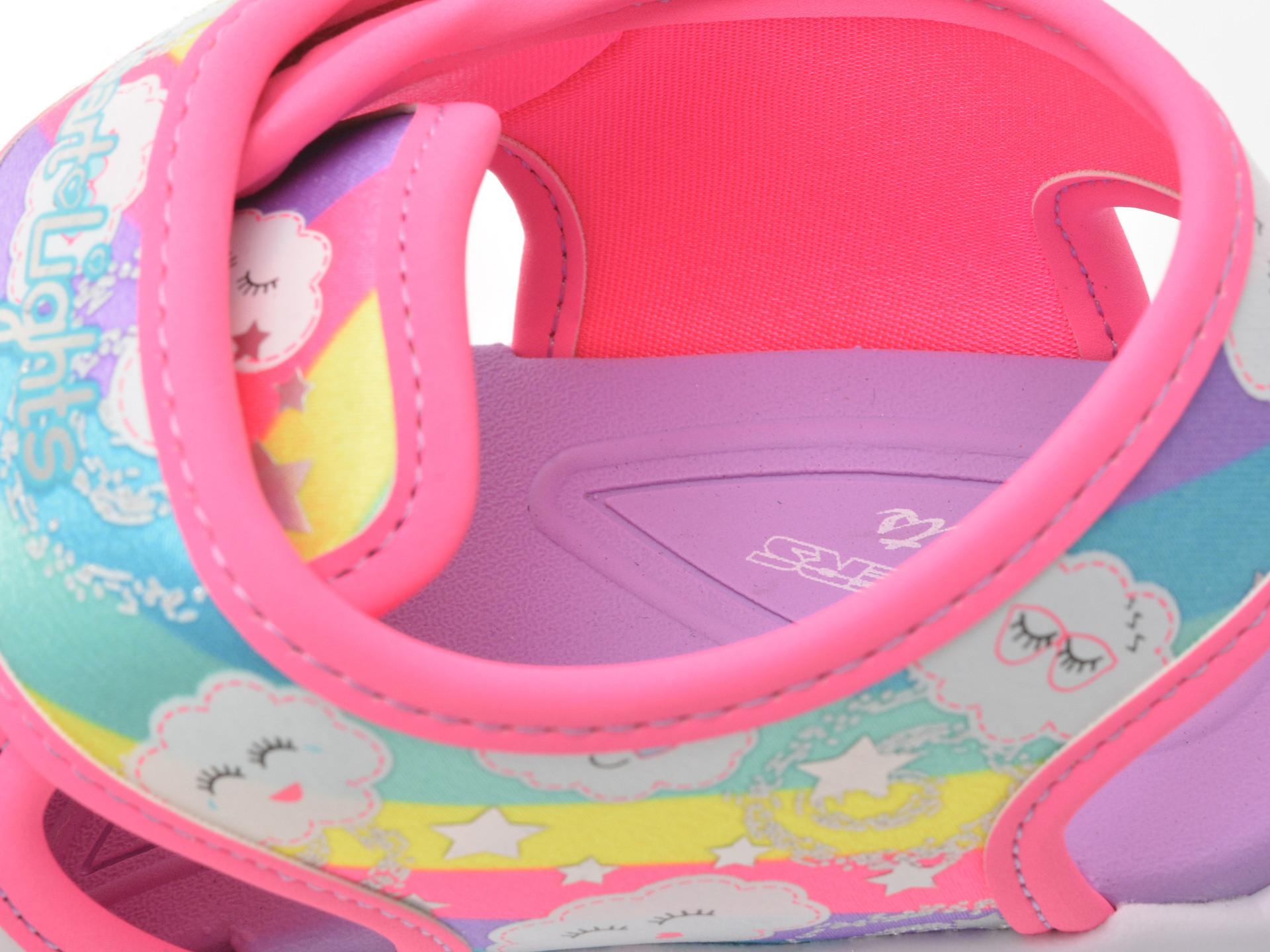 Pantofi sport SKECHERS roz, HEART LIGHTS, din material textil