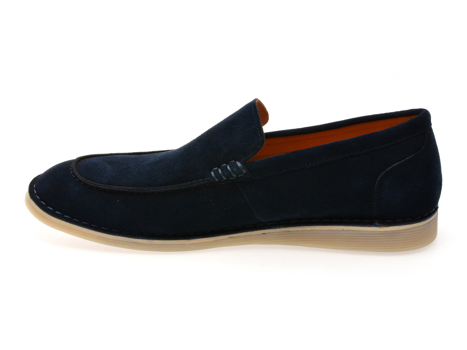 Mocasini EPICA bleumarin, B463G48, din piele intoarsa