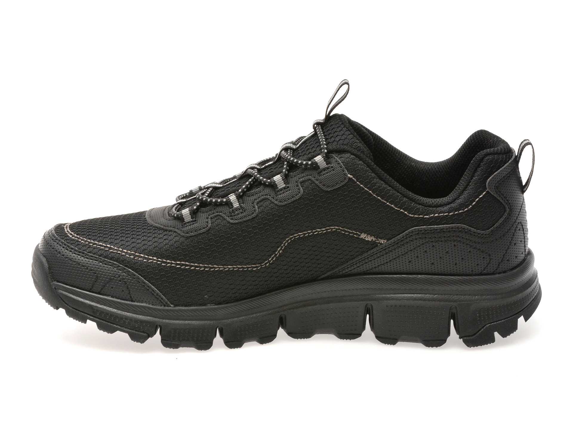Pantofi sport SKECHERS negri, SUMMITS AT, din material textil