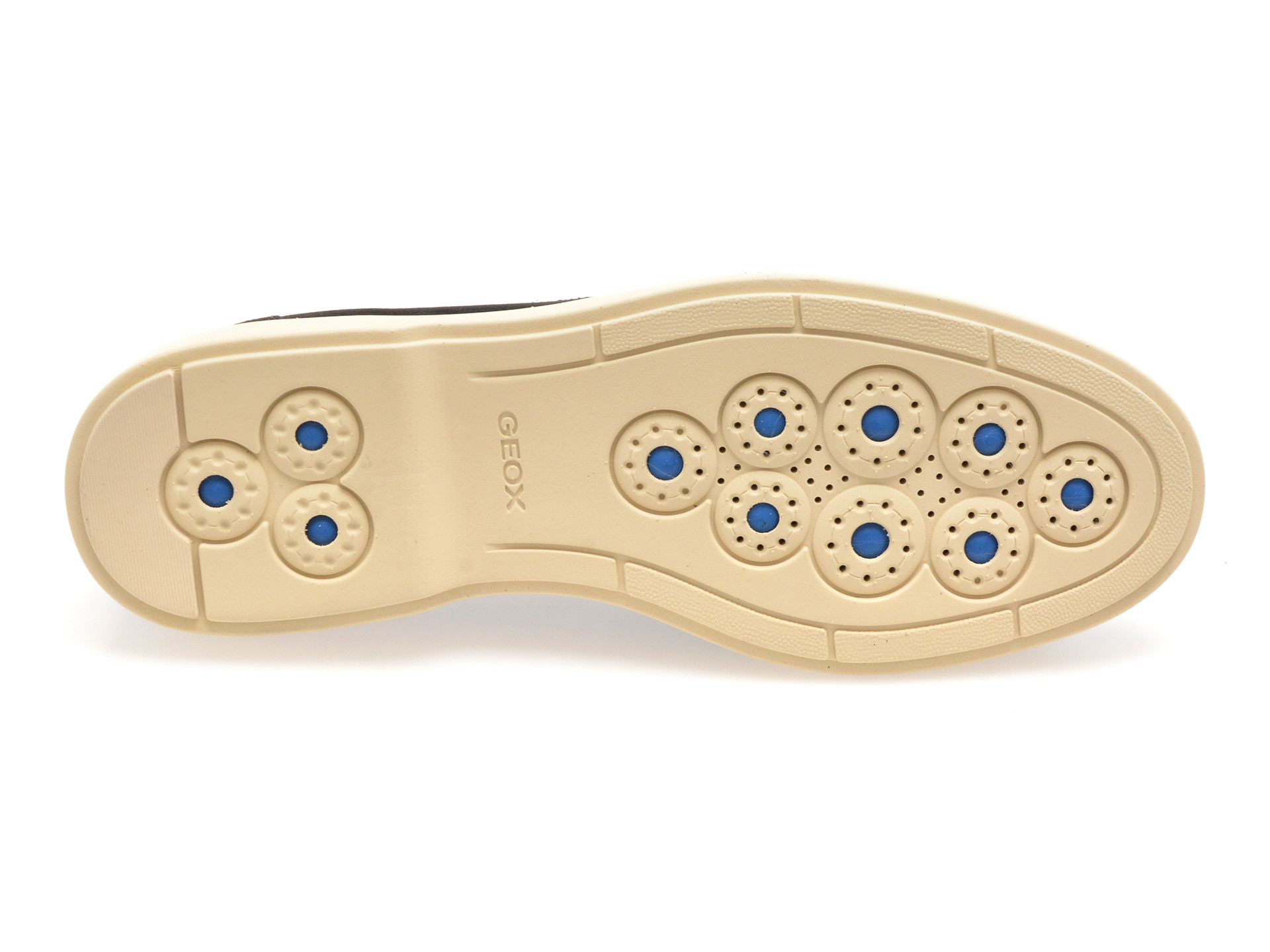 Mocasini GEOX bleumarin, U55LAD, din piele intoarsa