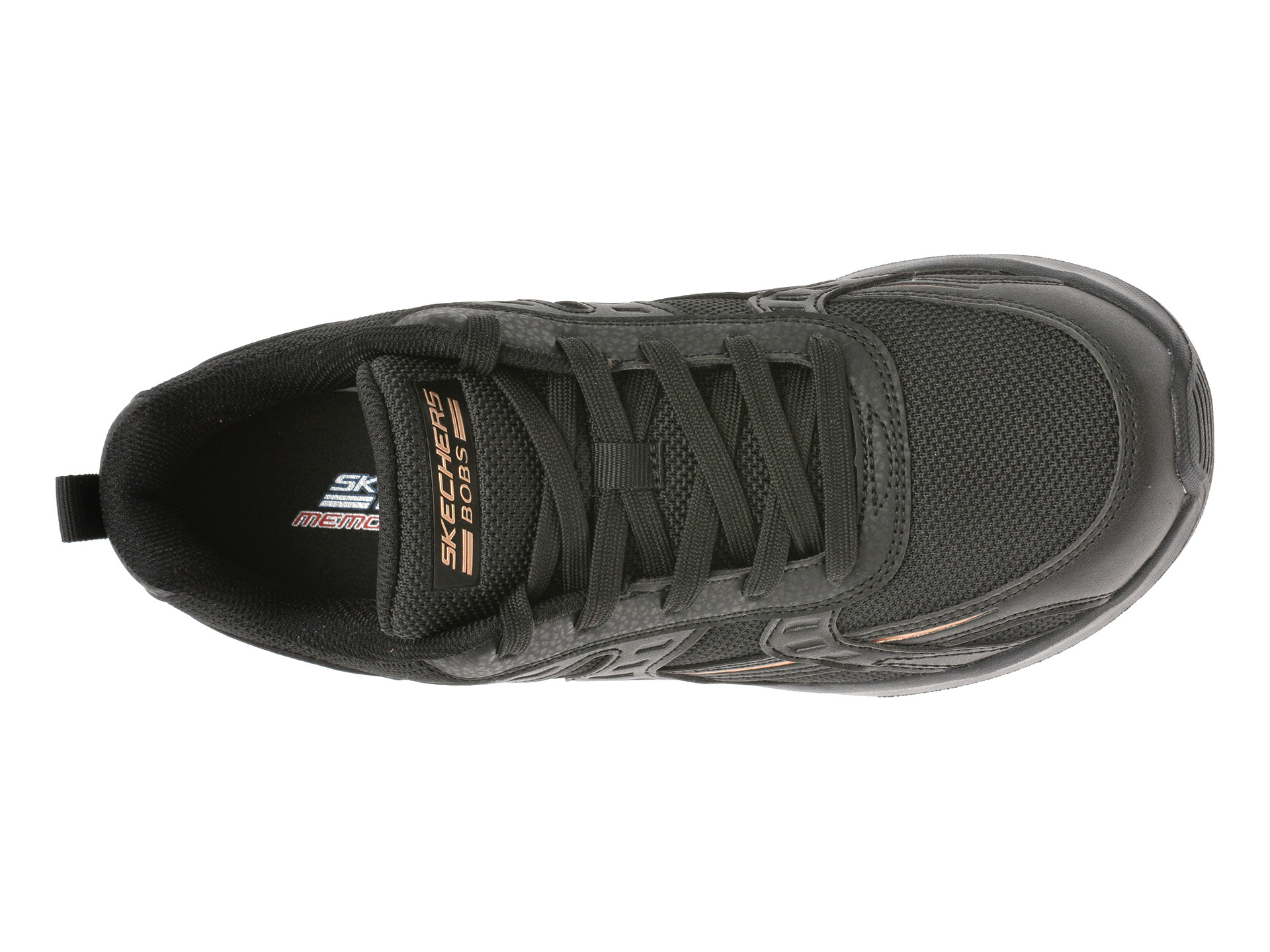 Pantofi sport SKECHERS negri, BOBS VISION AIR, din material textil