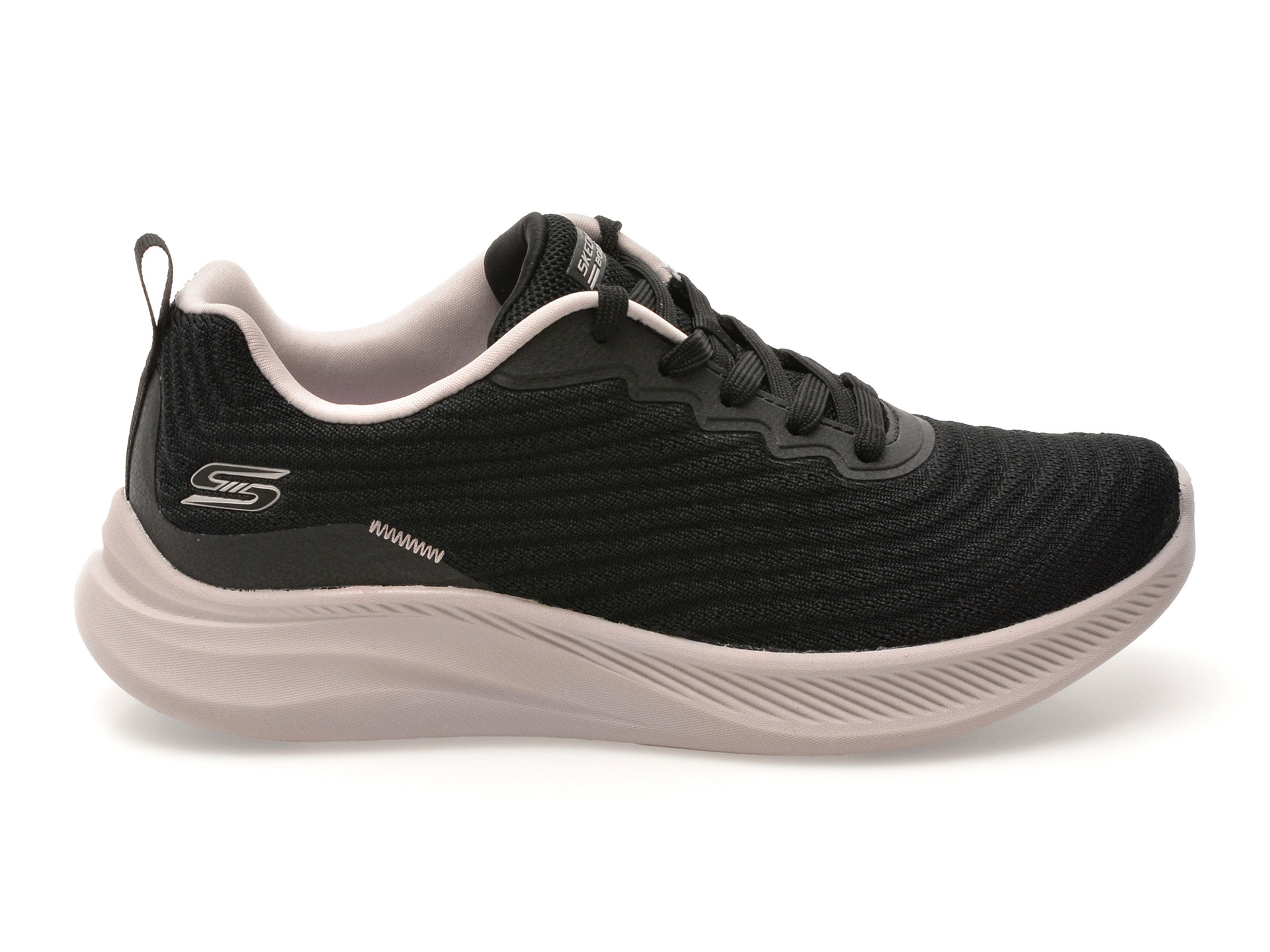 Pantofi sport SKECHERS negri, BOBS MODA FLEX, din material textil