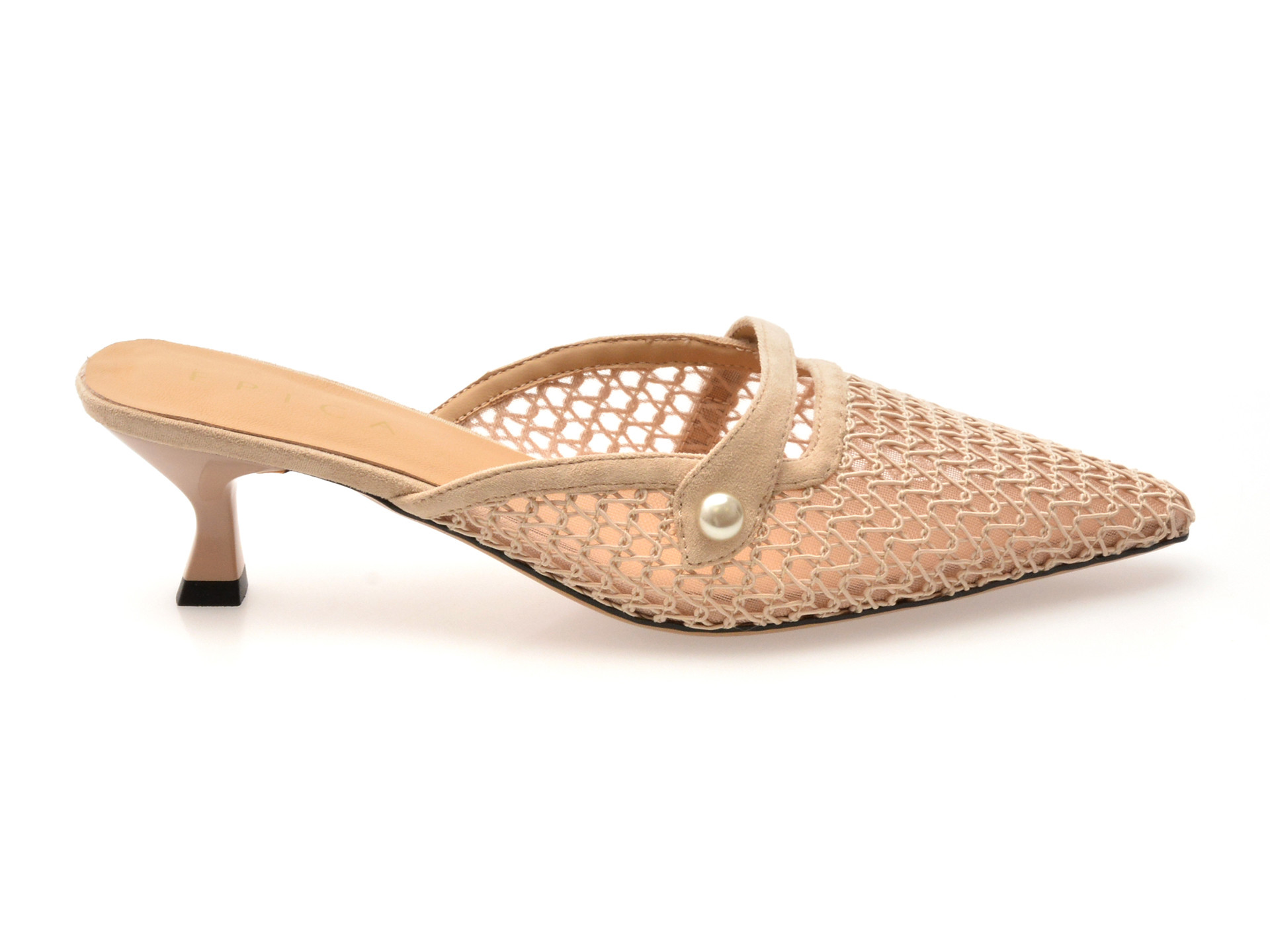 Pantofi eleganti EPICA maro, 26Q2118, din material textil