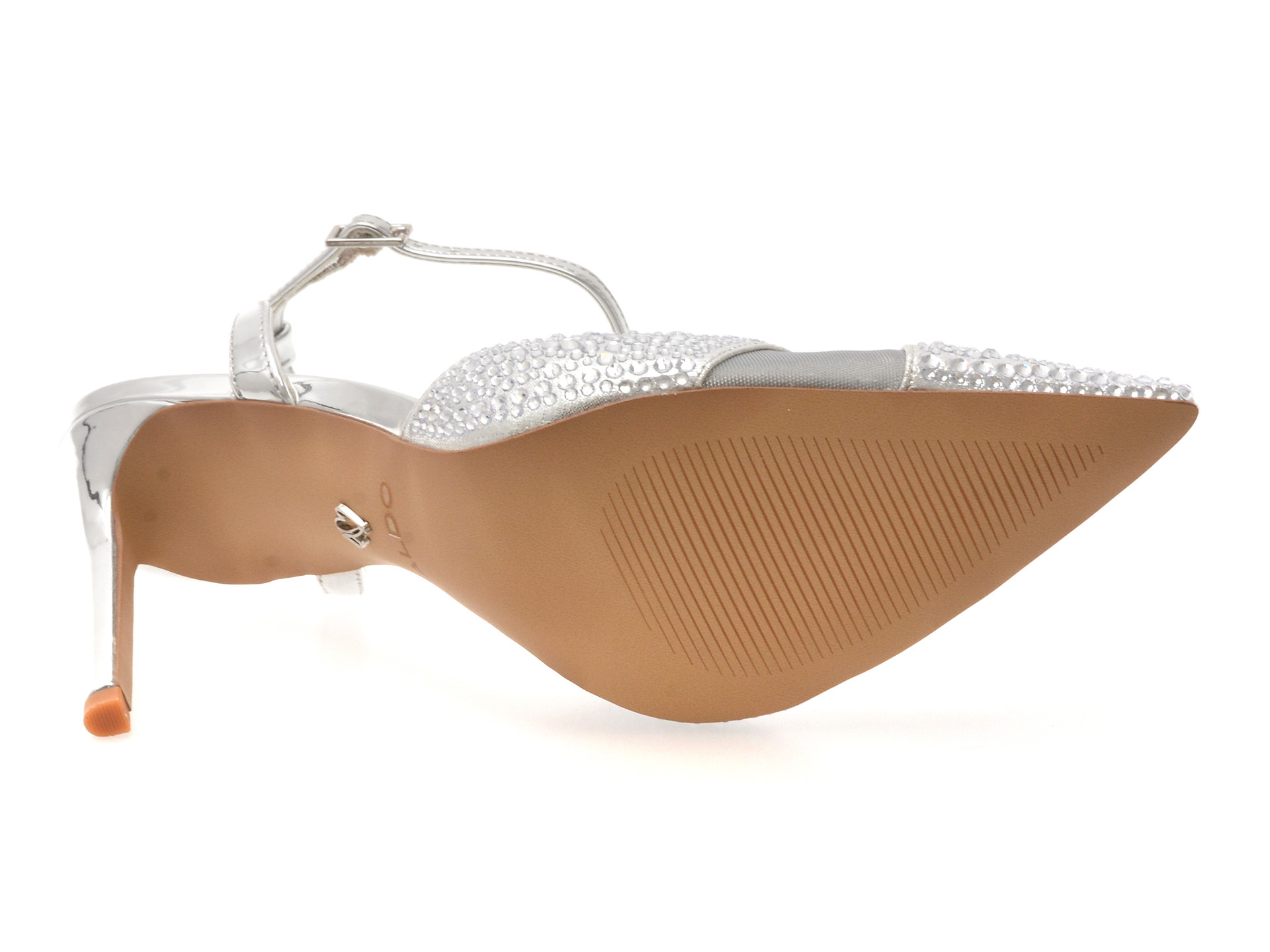 Pantofi eleganti ALDO argintii, DUNMERE 040, din piele ecologica