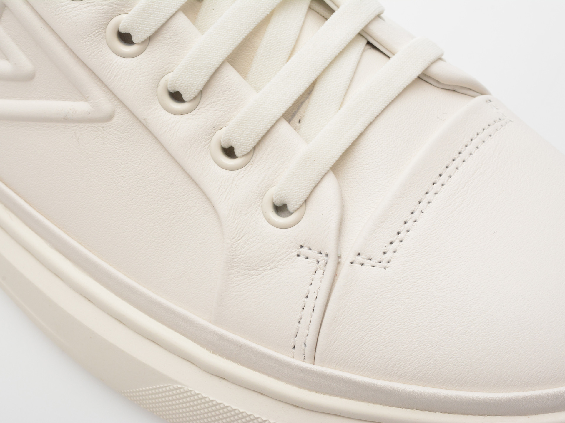 Pantofi sport EPICA albi, 56273, din piele naturala