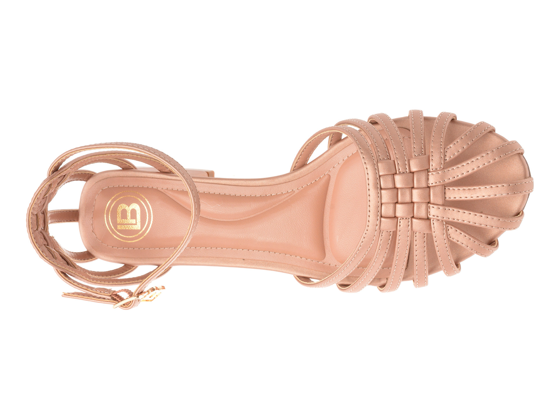 Sandale LAURA BIAGIOTTI bronz, 9031, din piele ecologica