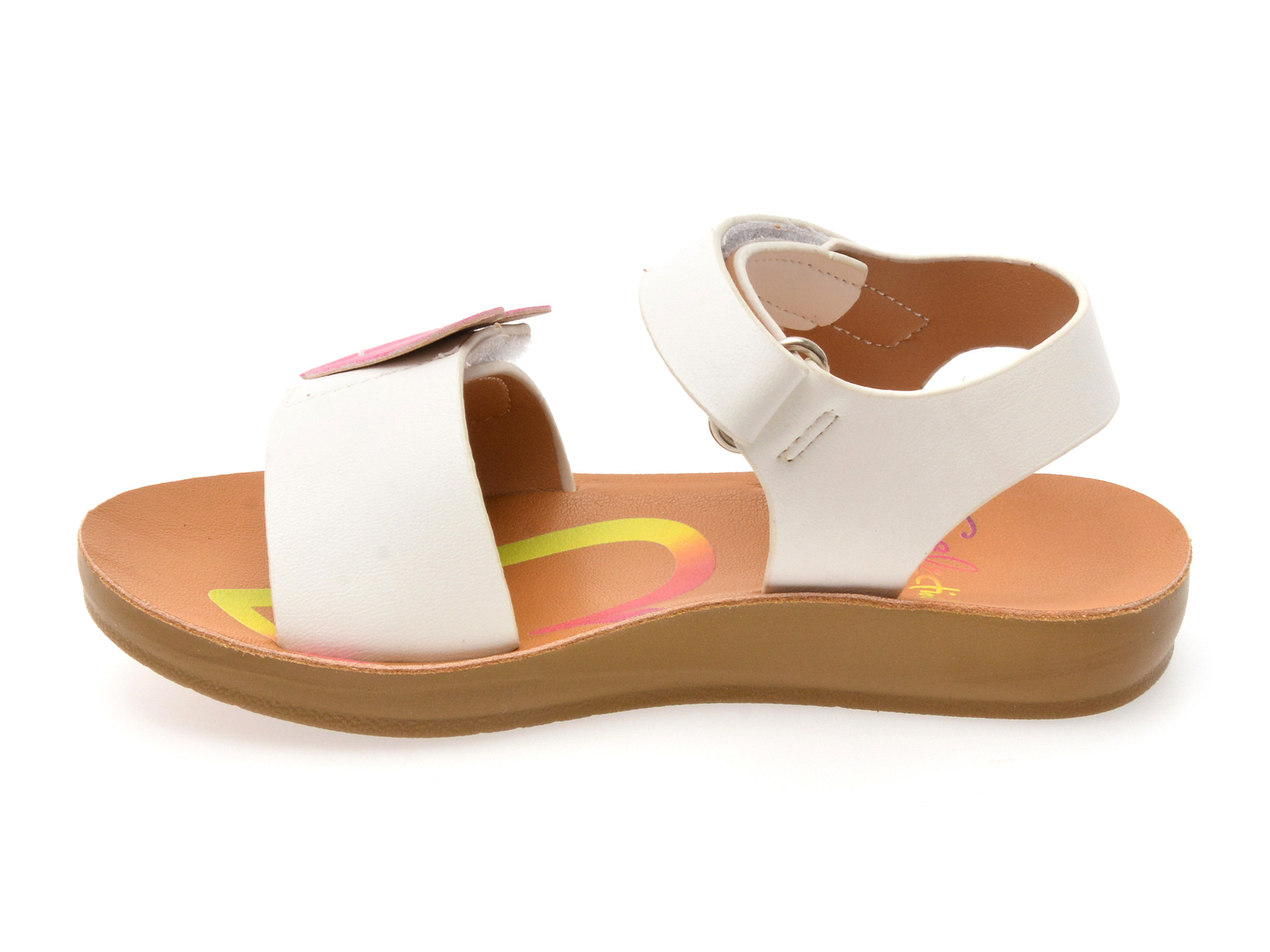 Sandale SELECTION KIDS albe, 82948, din piele ecologica