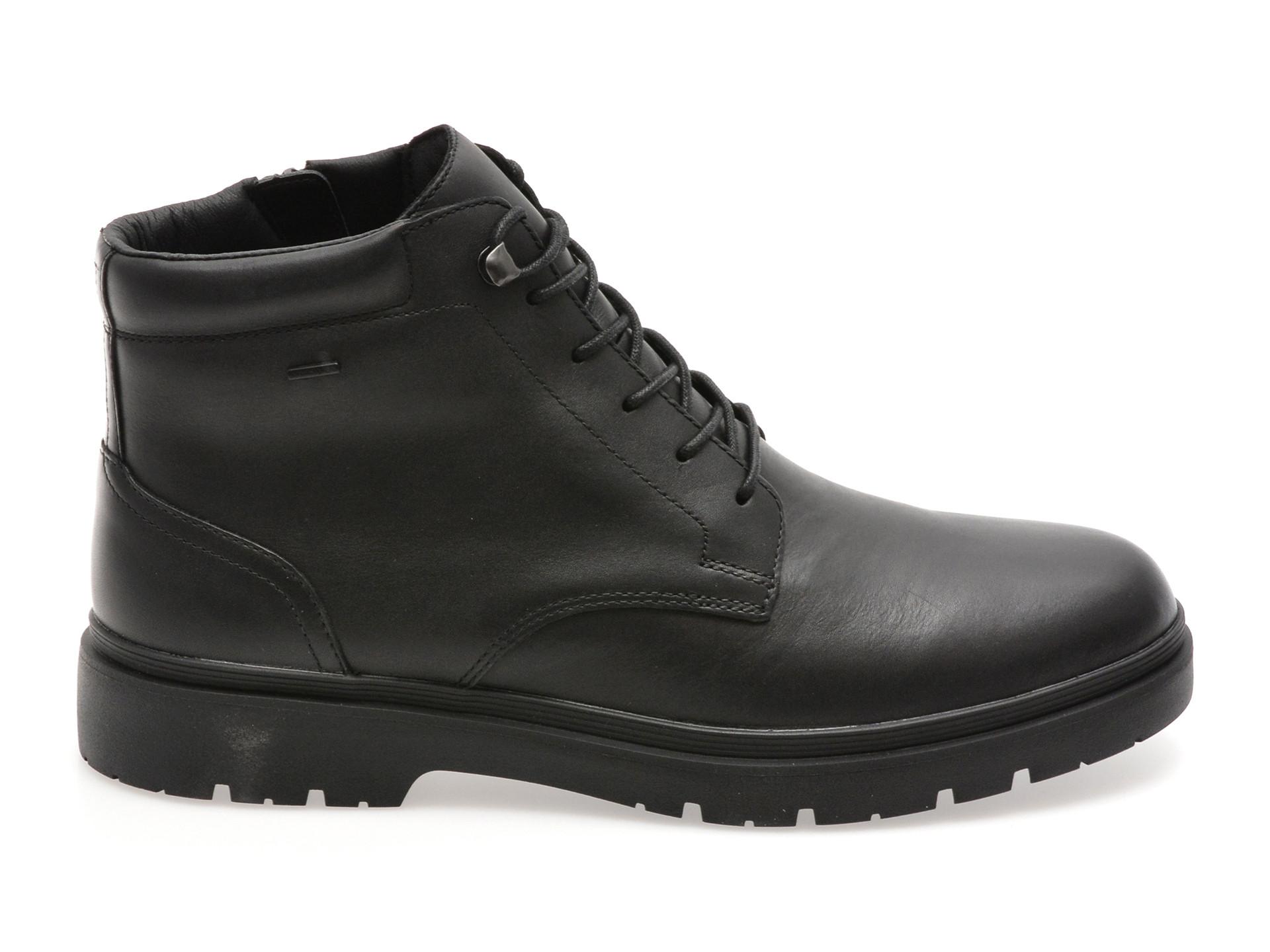 Ghete GEOX negre, U56HNA, din piele naturala