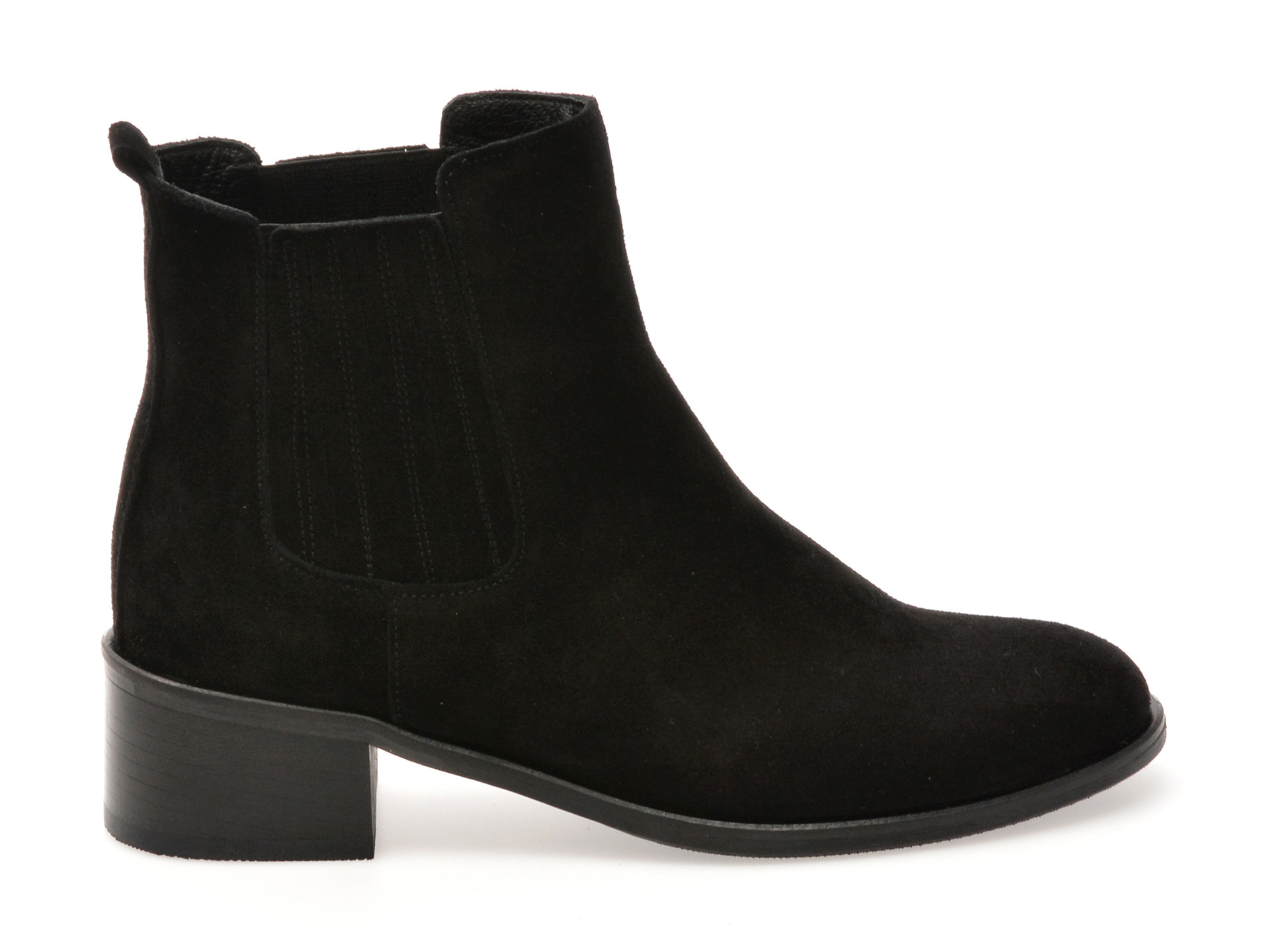 Ghete EPICA negre, 232080, din piele intoarsa