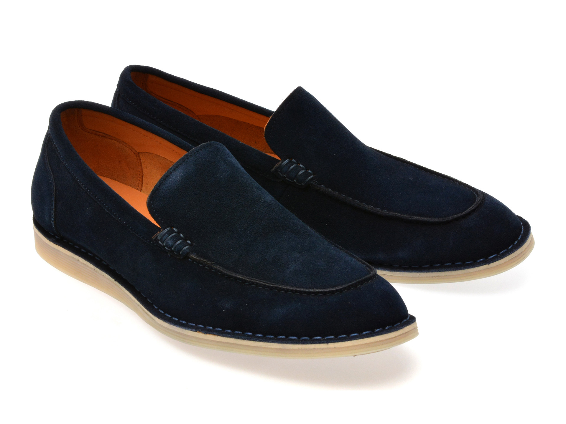 Mocasini EPICA bleumarin, B463G48, din piele intoarsa