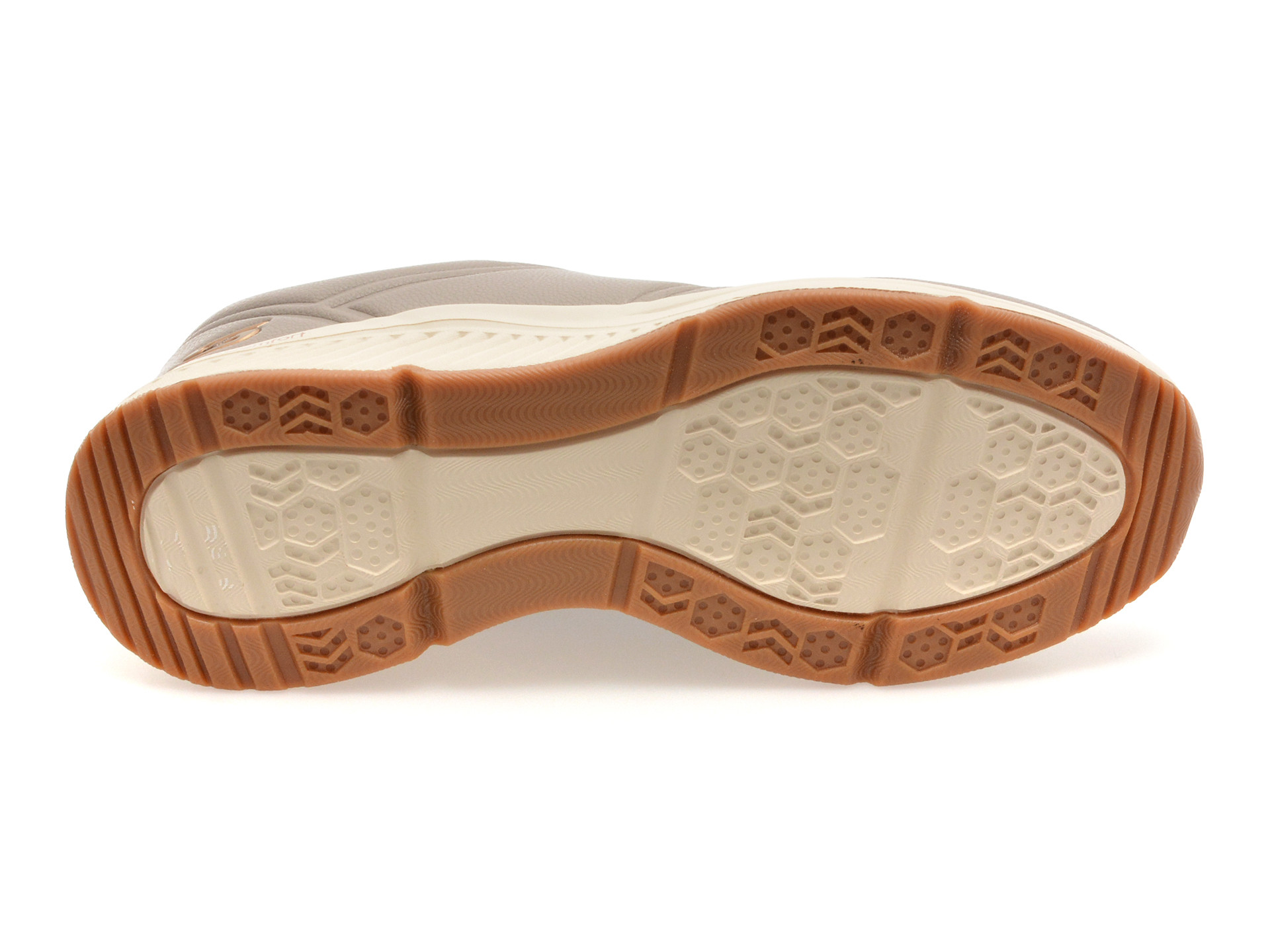 Pantofi sport SKECHERS gri, BOBS ARCH COMFORT B SWEET, din piele ecologica