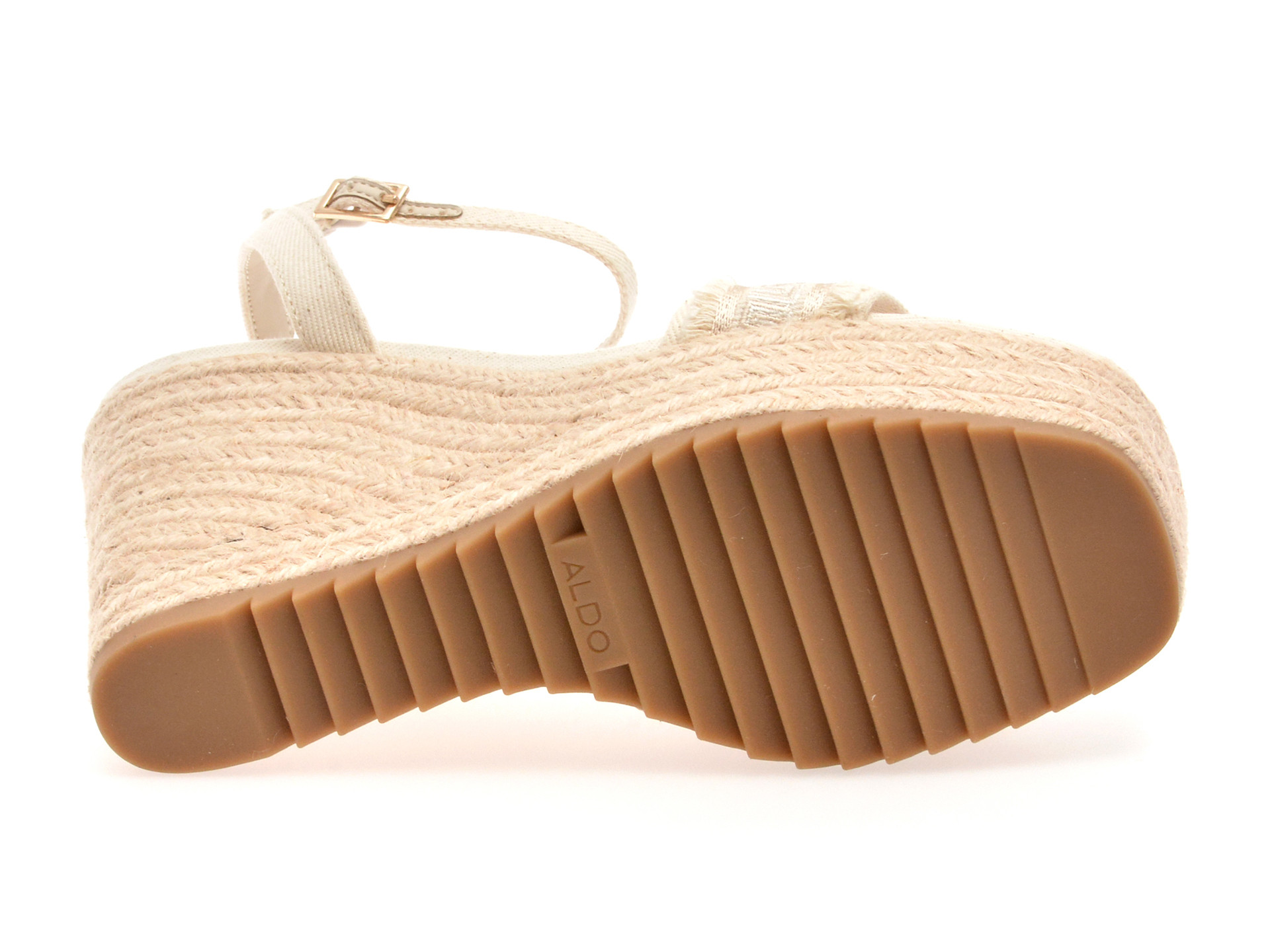 Sandale ALDO albe, ABERITRAM 110, din material textil