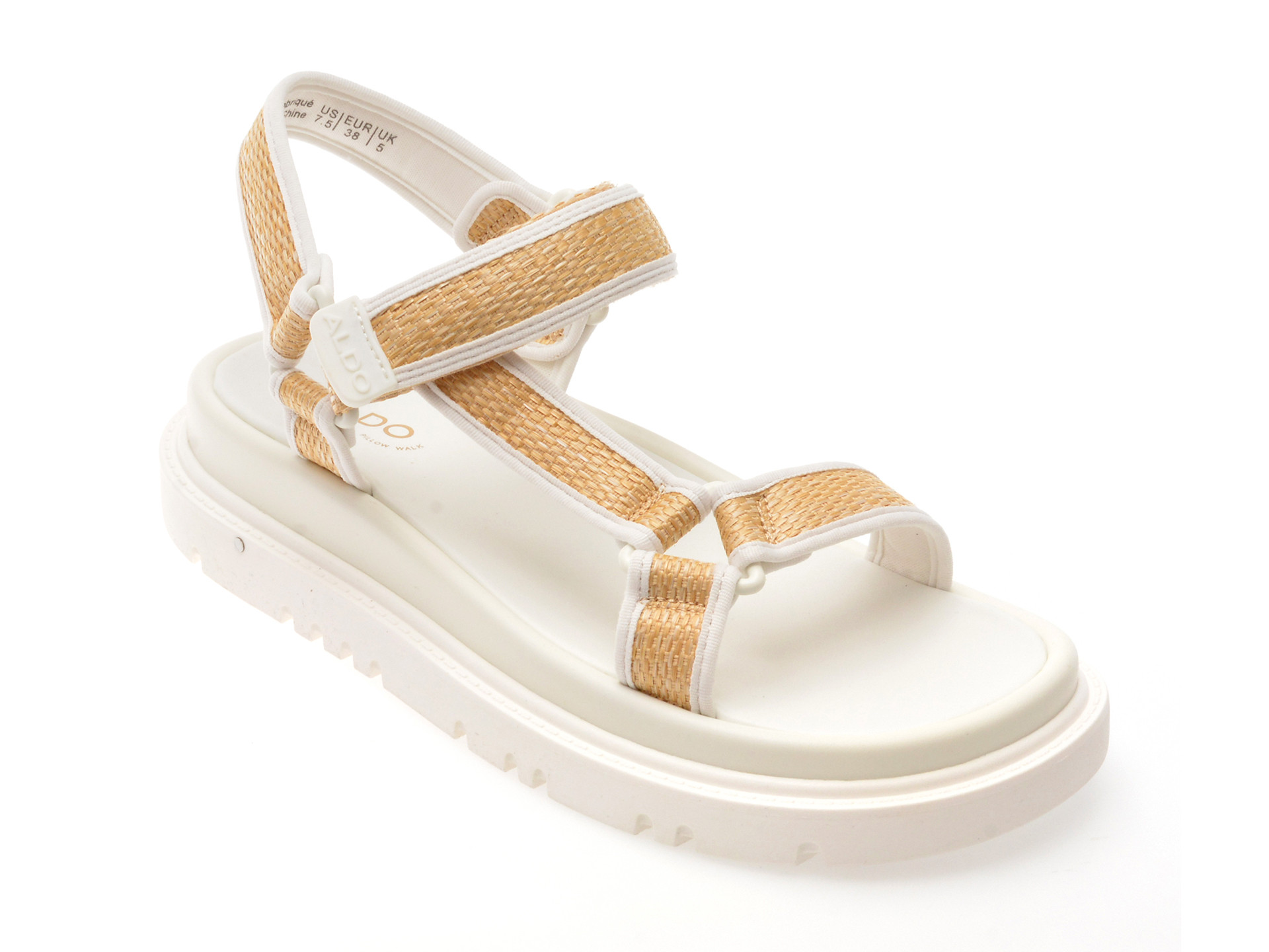 Sandale ALDO bej, OCEANA 101, din material textil