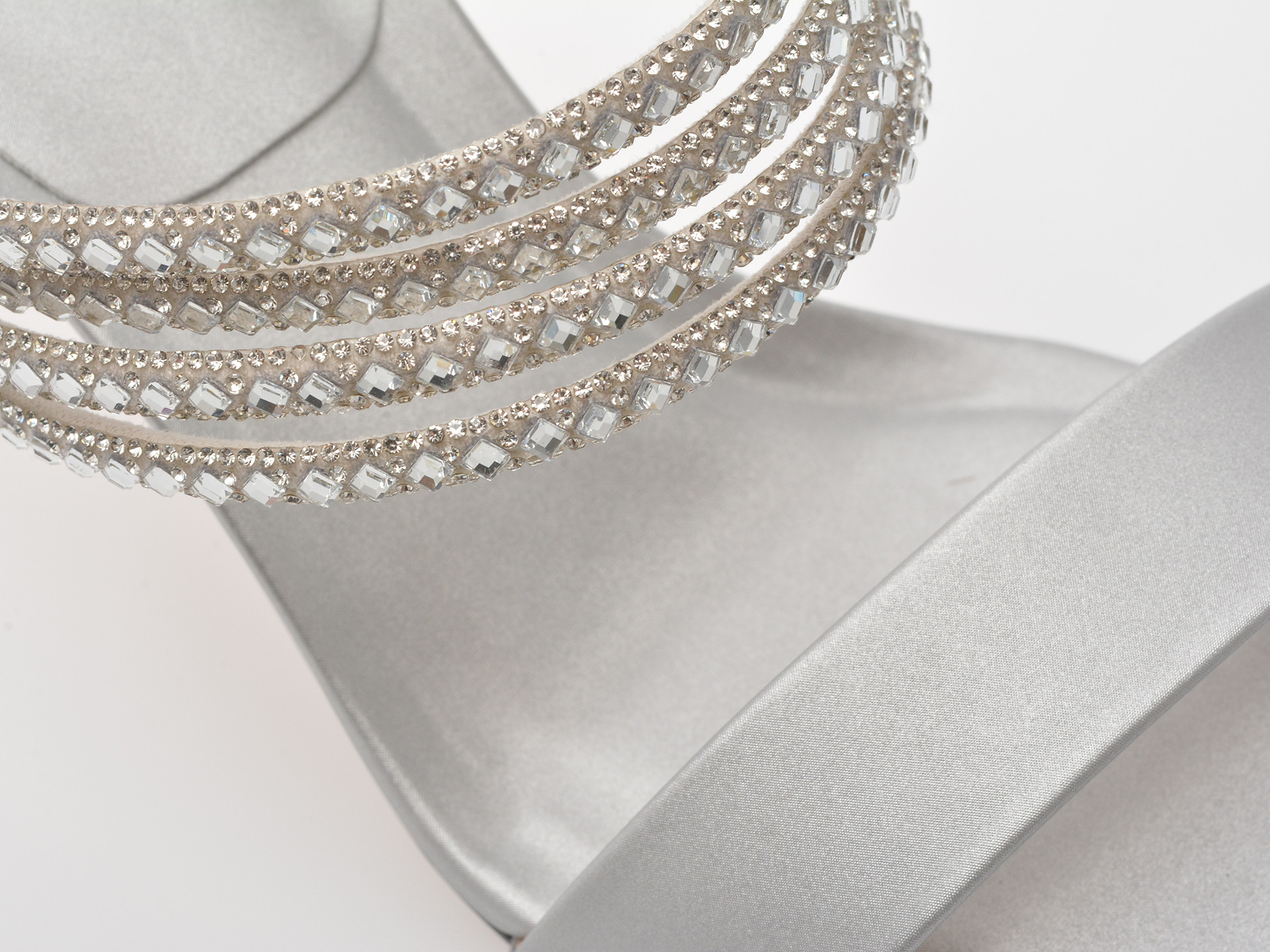 Papuci EPICA argintii, 2367, din piele ecologica