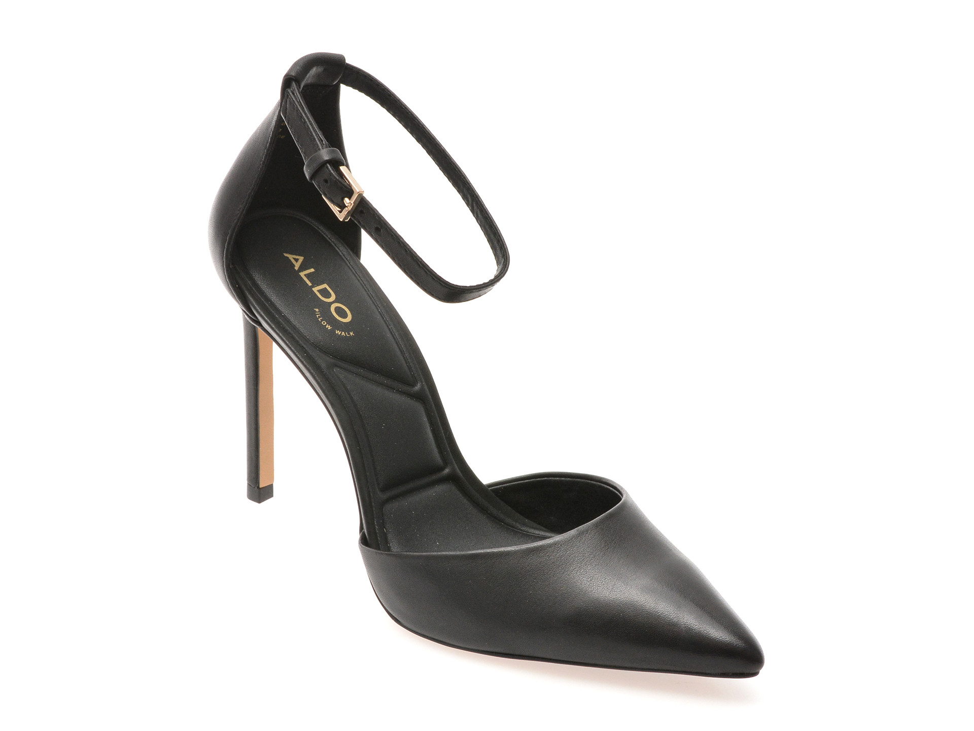 Pantofi eleganti ALDO negri, DERPERLA 007, din piele naturala