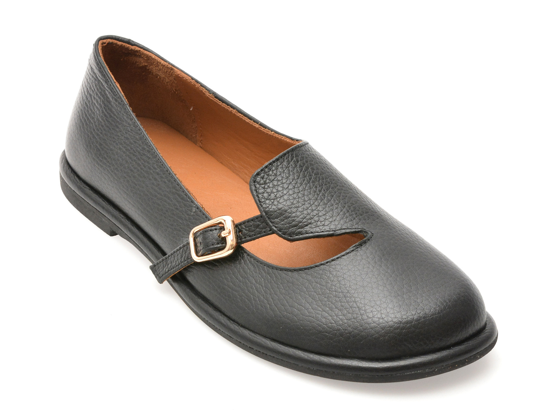 Pantofi EPICA negri, 1614033, din piele naturala