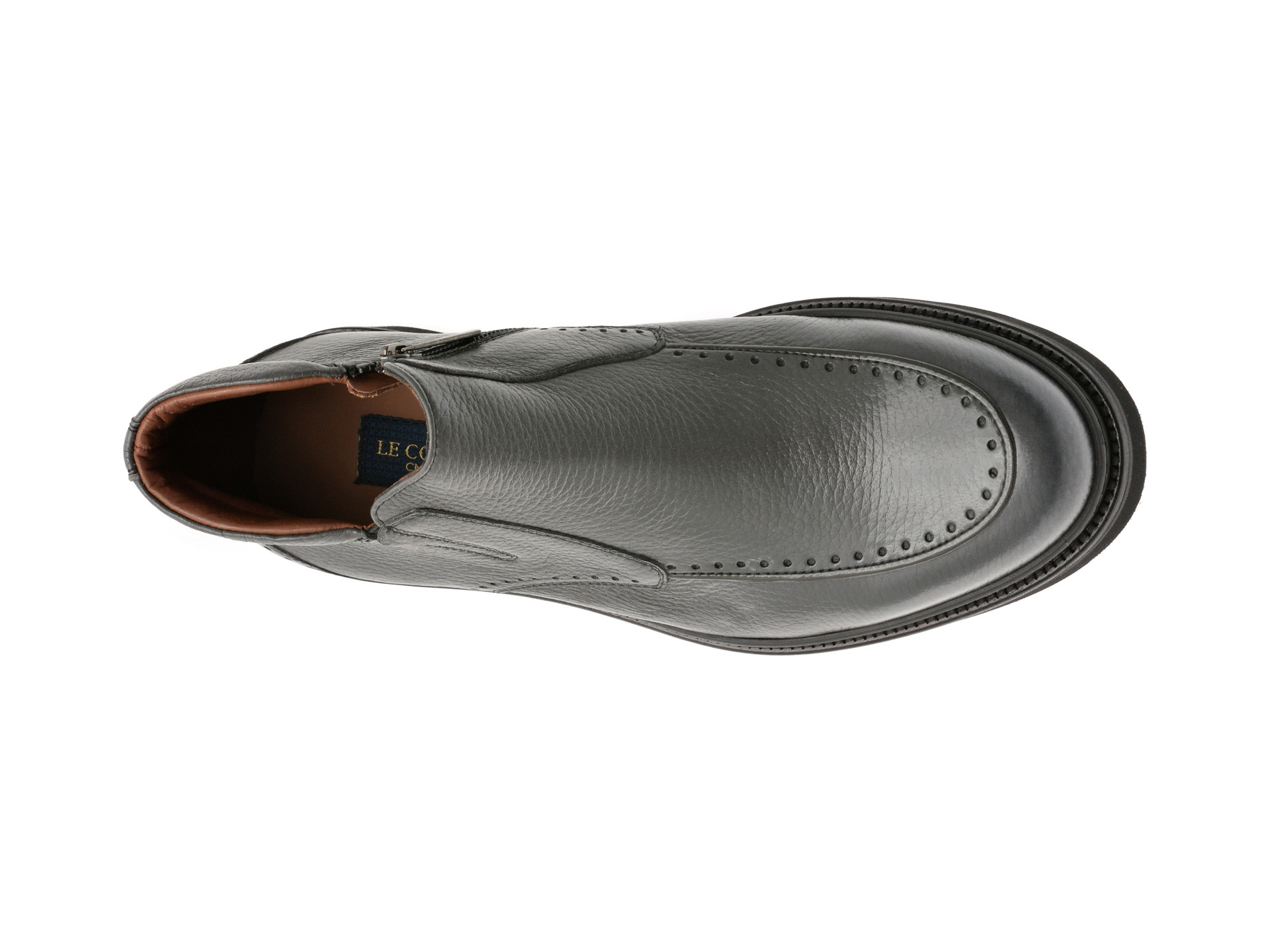 Ghete elegante LE COLONEL gri, 61613, din piele naturala