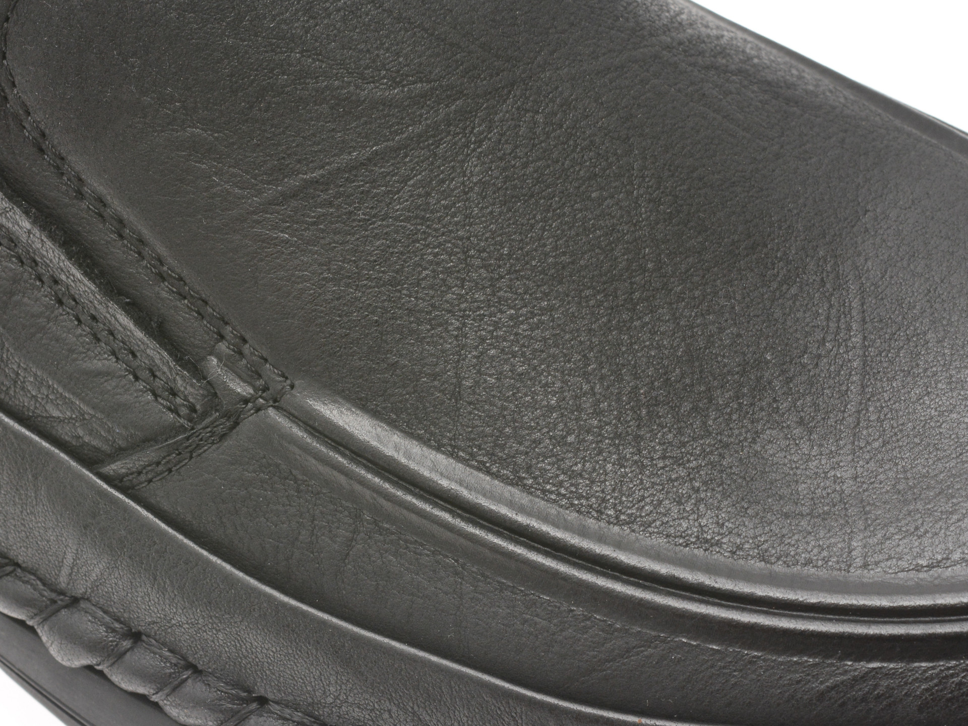 Mocasini OTTER negri, T8512, din piele naturala