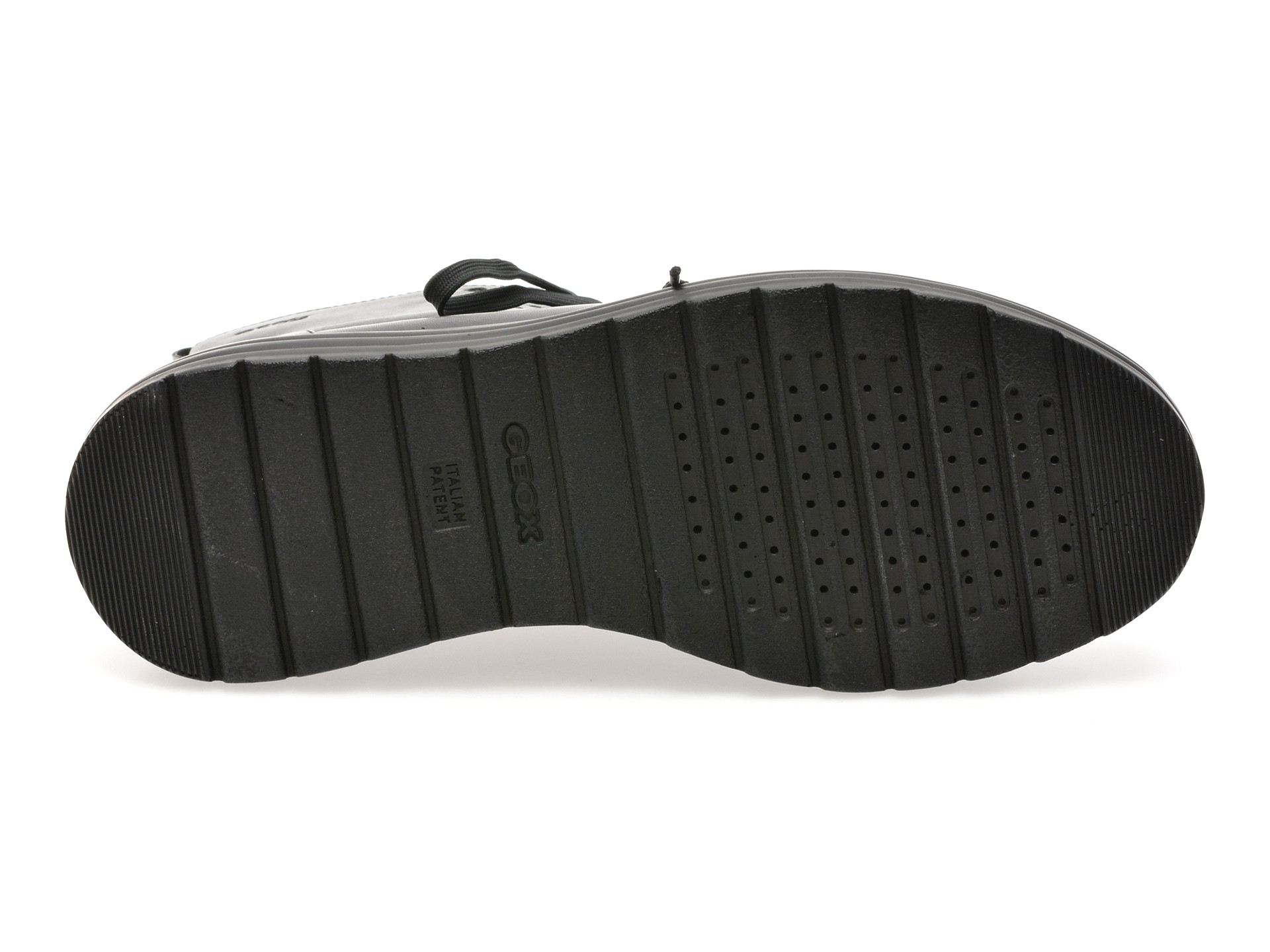 Ghete GEOX negre, D94FDA, din piele naturala