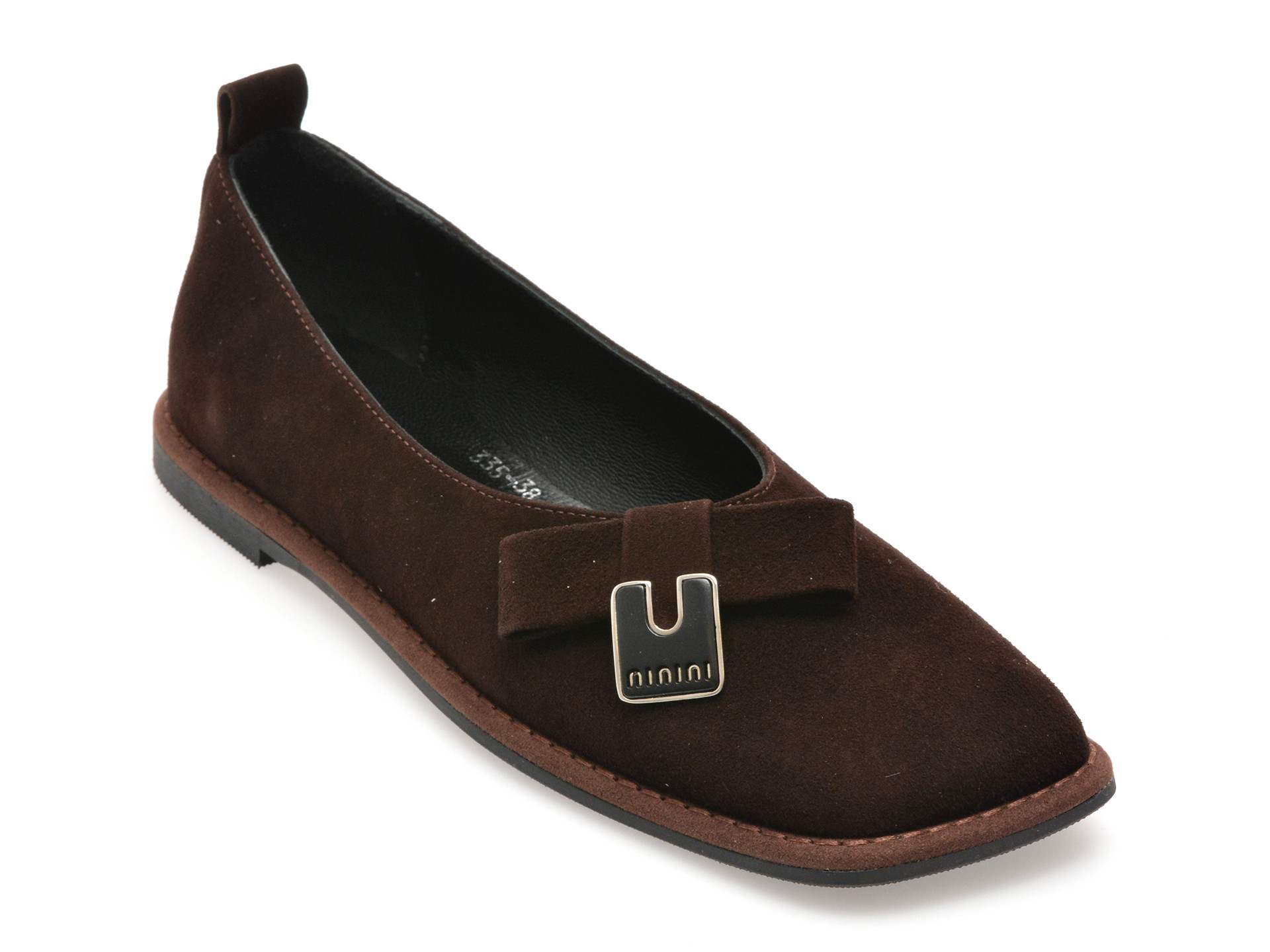 Balerini EPICA maro, 574335, din piele intoarsa