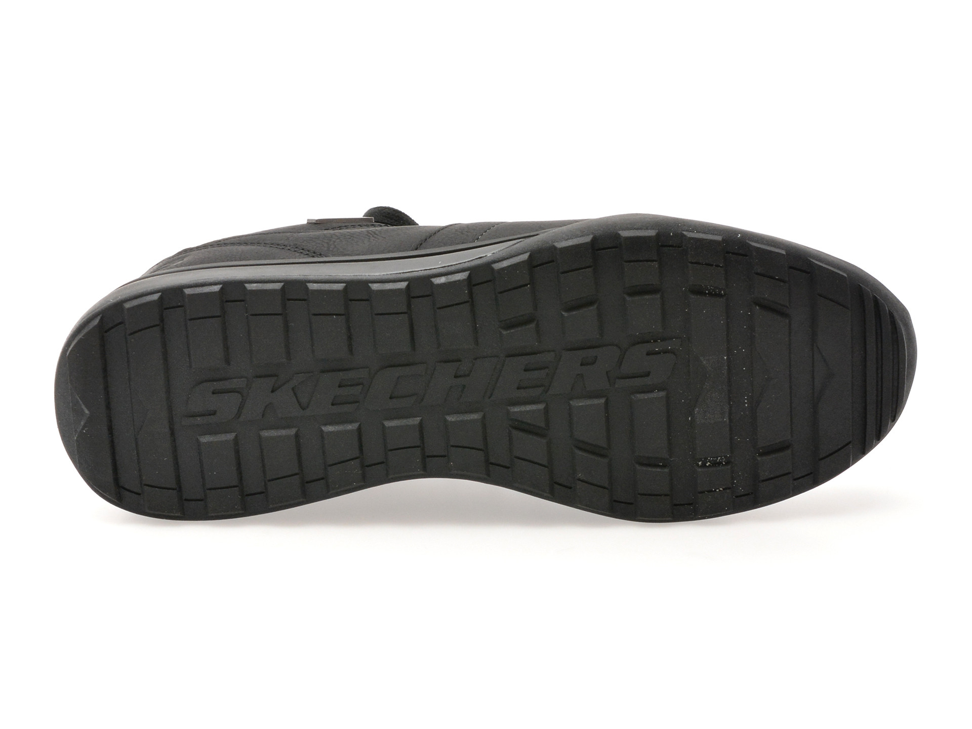 Pantofi sport SKECHERS negri, NETSON, din piele ecologica