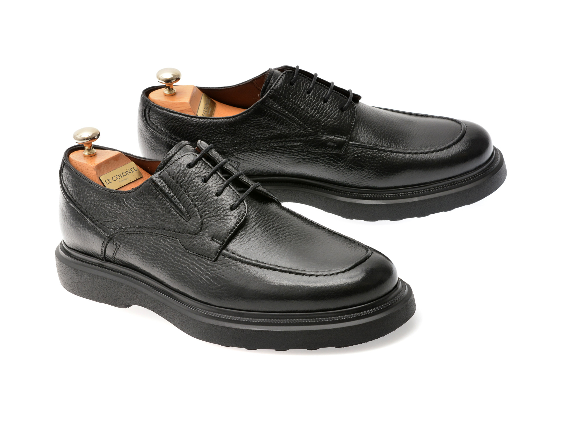 Mocasini eleganti LE COLONEL negri, 71601, din piele naturala