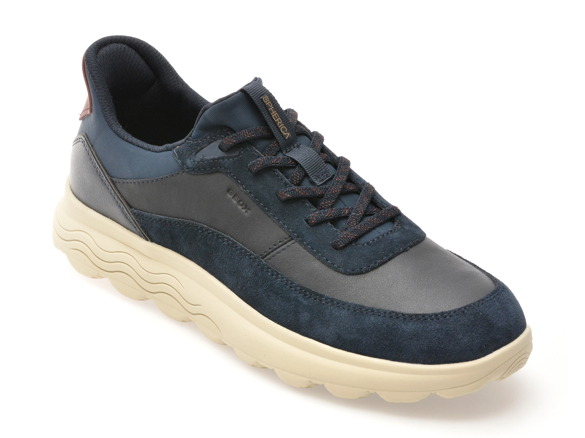 Pantofi sport GEOX bleumarin, U56MPA, din piele naturala