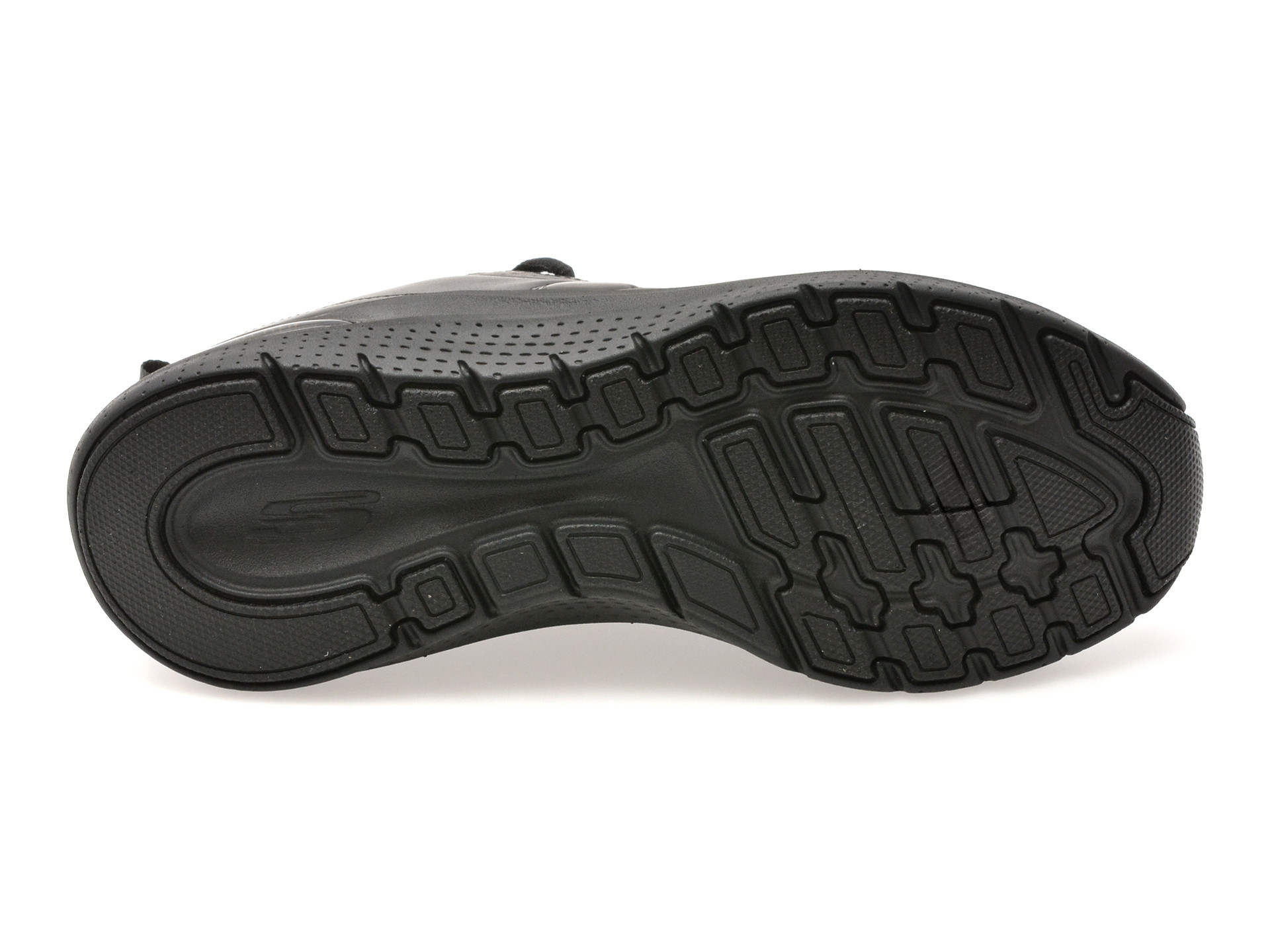 Pantofi sport SKECHERS negri, ARCH FIT 2.0, din piele naturala