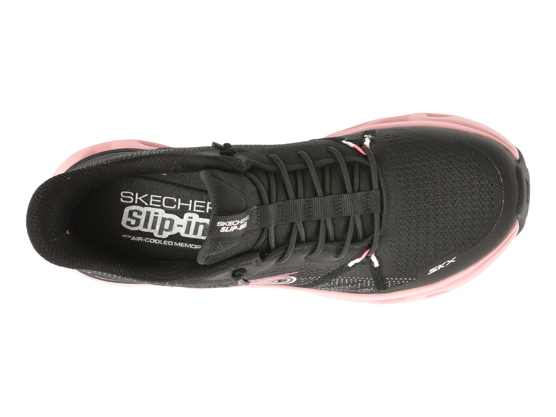 Pantofi sport SKECHERS negri, GLIDE-STEP ALTUS, din material textil