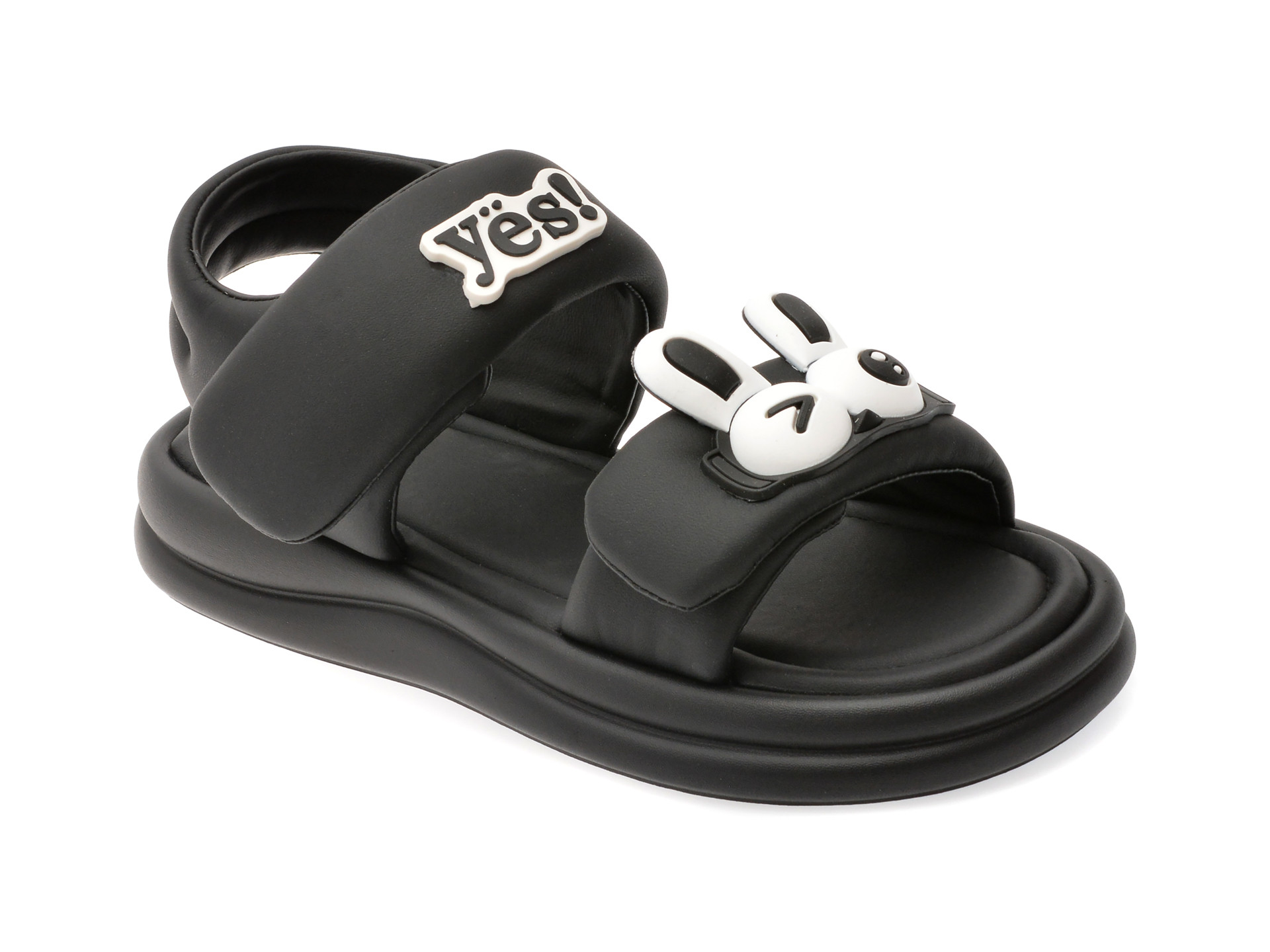 Sandale SELECTION KIDS negre, 25812, din piele ecologica