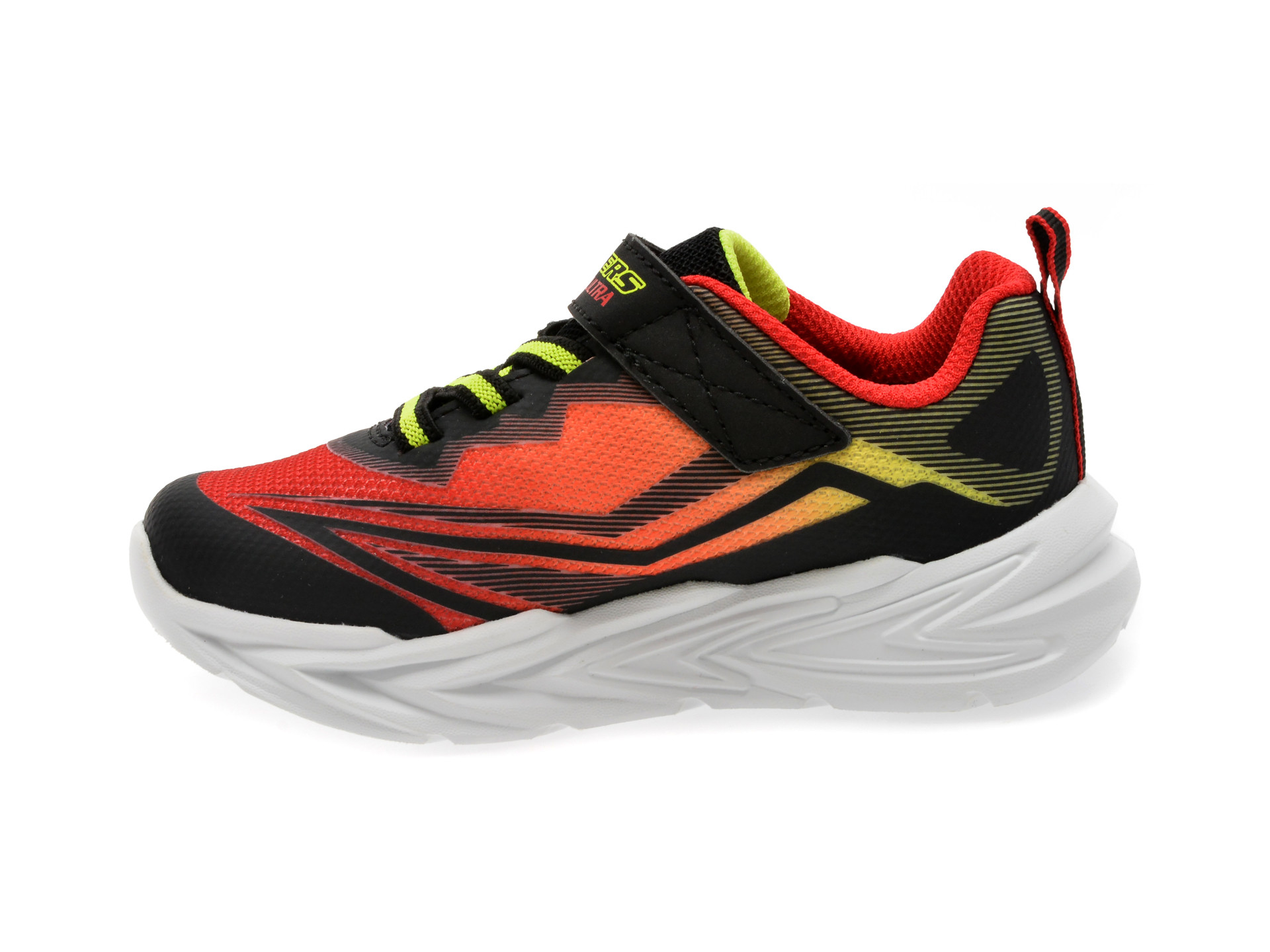 Pantofi sport SKECHERS negri, FLEX-GLOW ULTRA, din material textil