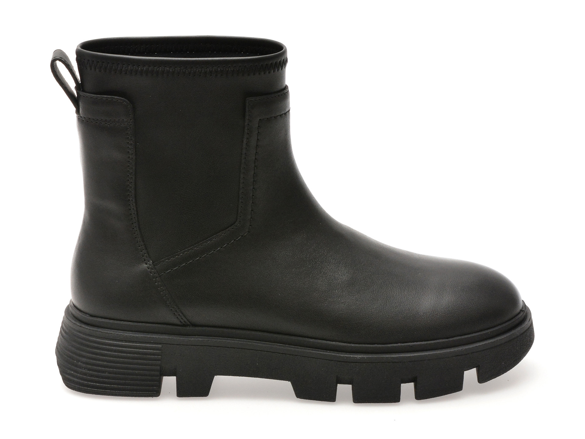 Ghete GEOX negre, D26UAC, din piele naturala