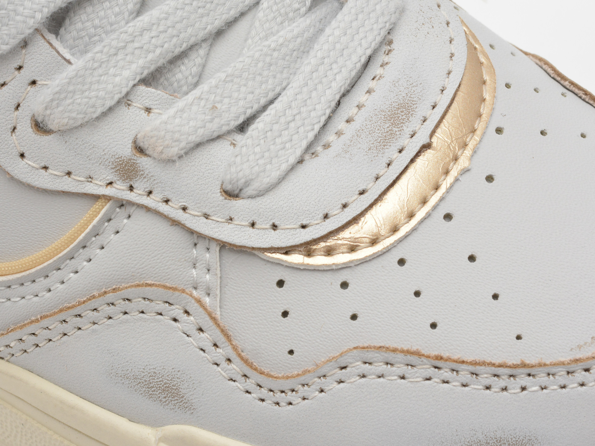 Pantofi sport PEPE JEANS gri, CHESTER DISTRESS, din piele ecologica