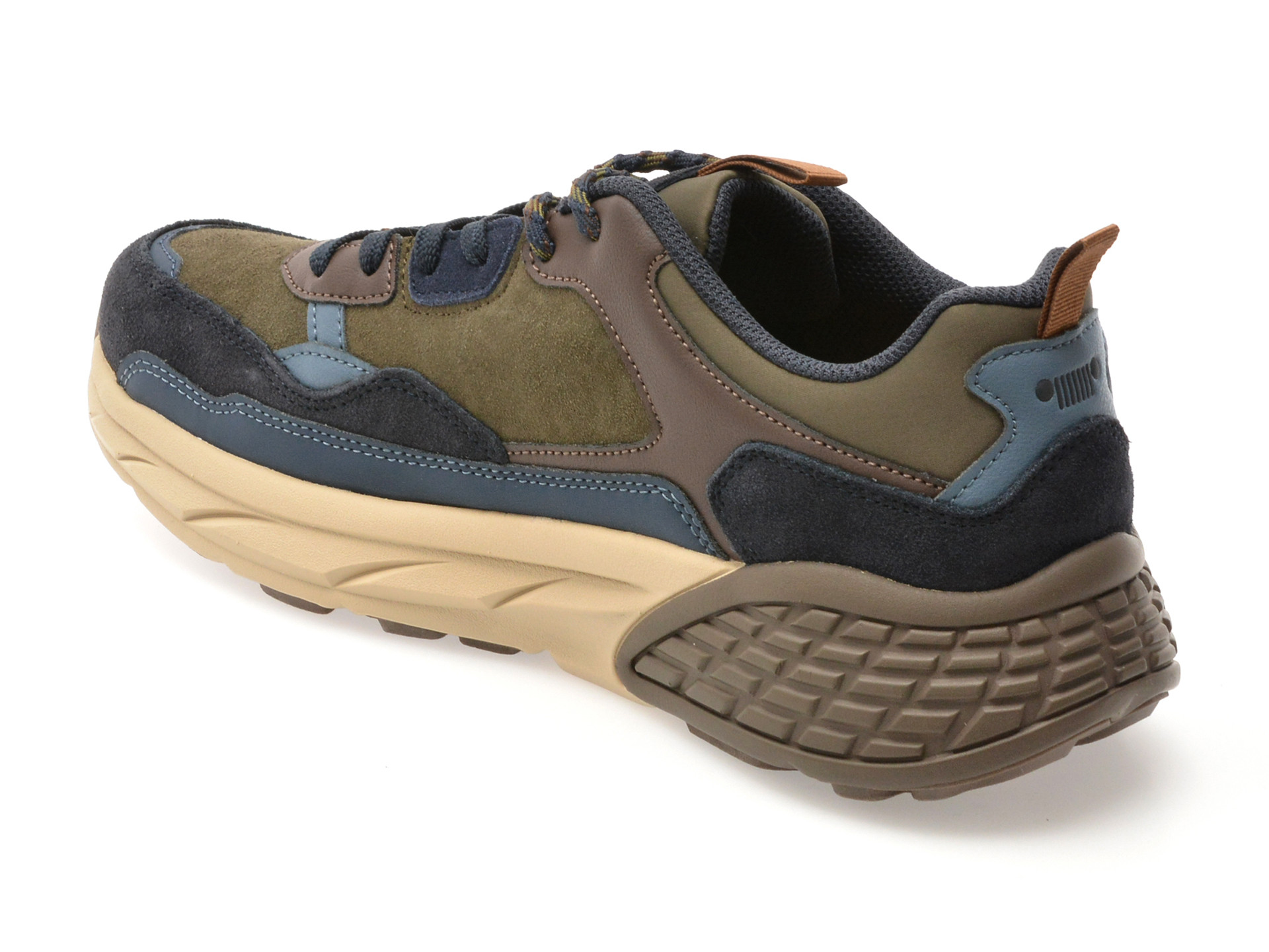 Pantofi sport JEEP maro, M52070A, din piele naturala