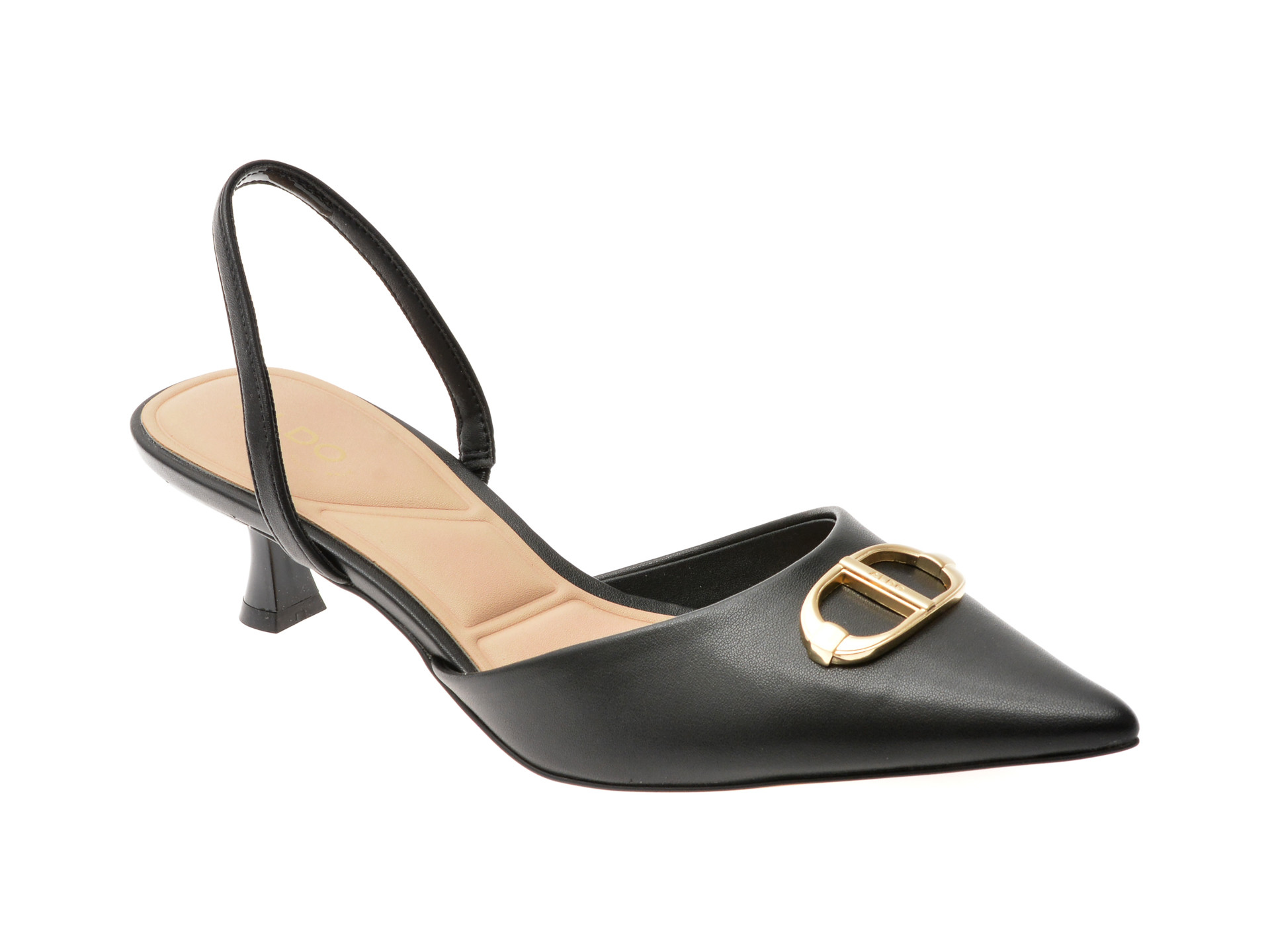 Pantofi eleganti ALDO negri, DELICATE 001, din piele ecologica