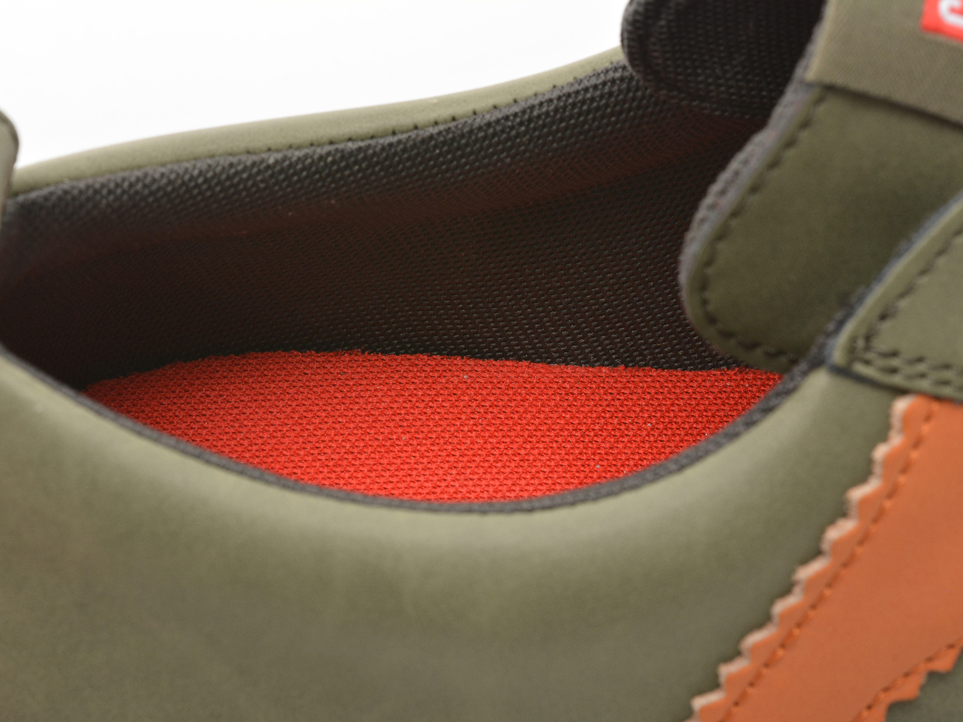 Pantofi sport CAMPER verzi, RUNNER, din piele naturala