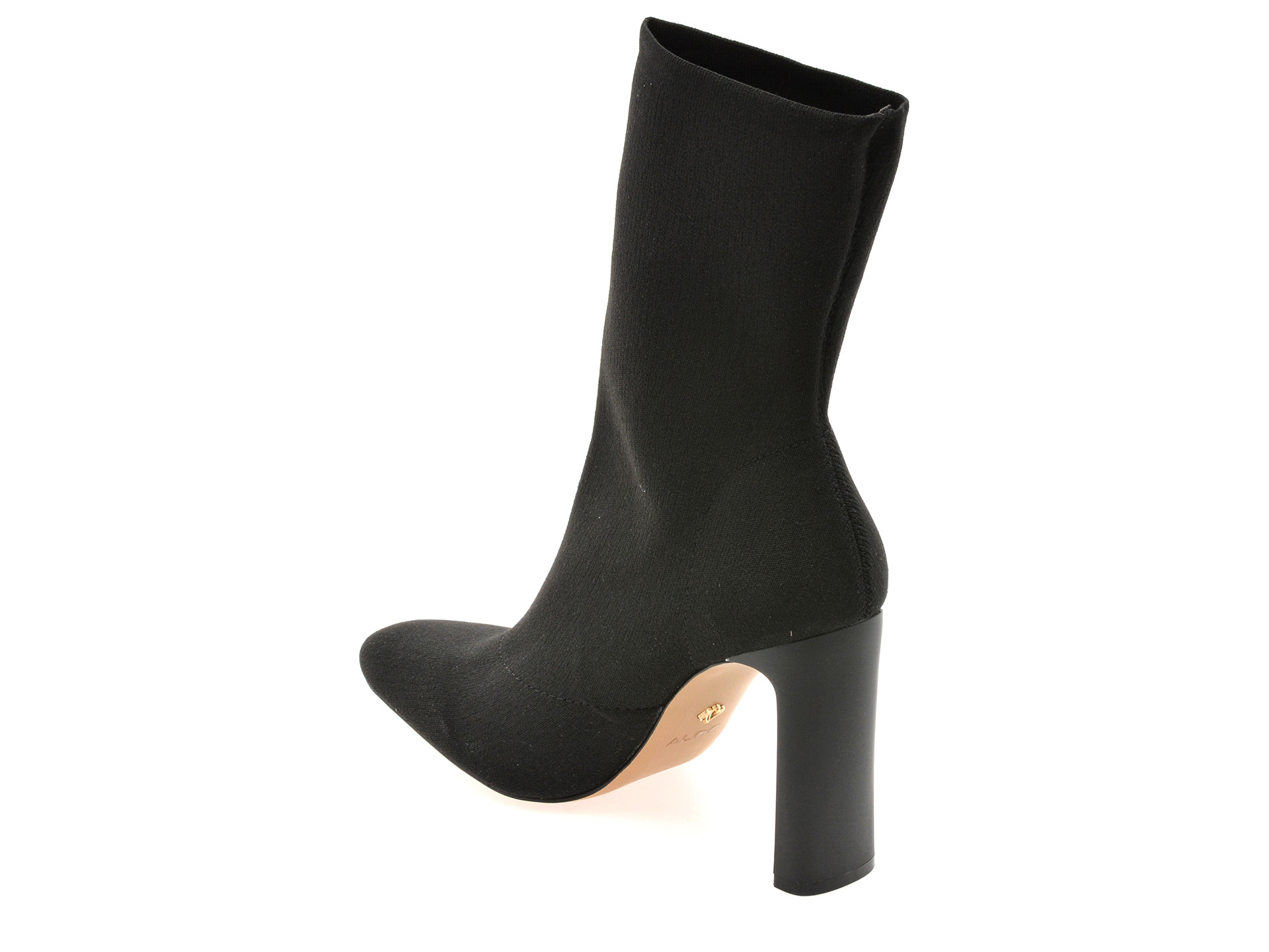 Botine elegante ALDO negre, FAELORA 001, din material textil