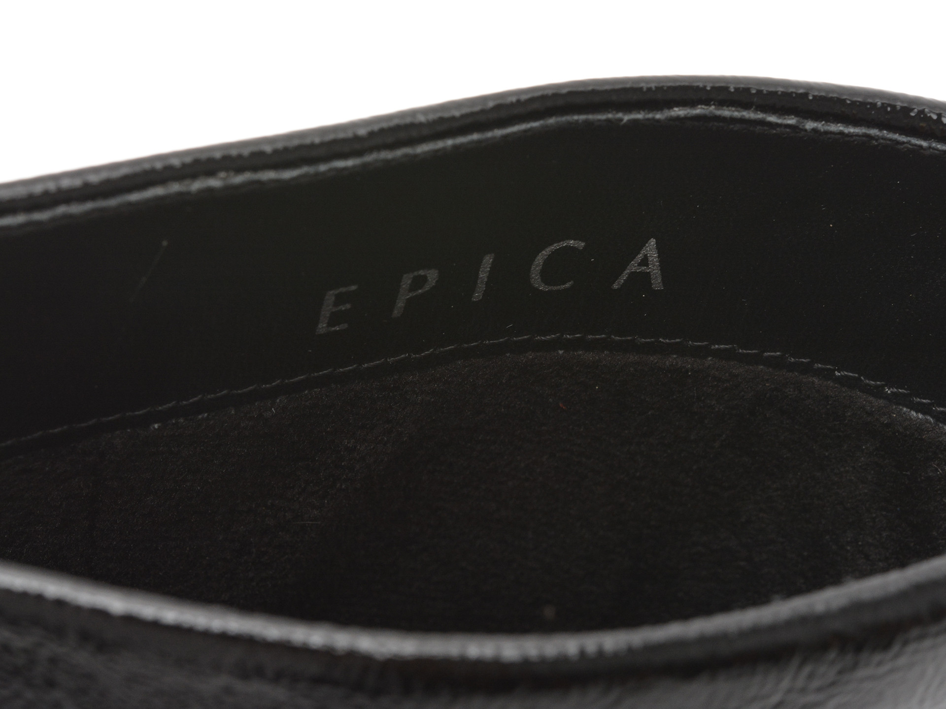 Botine elegante EPICA negre, HK44, din piele naturala lacuita