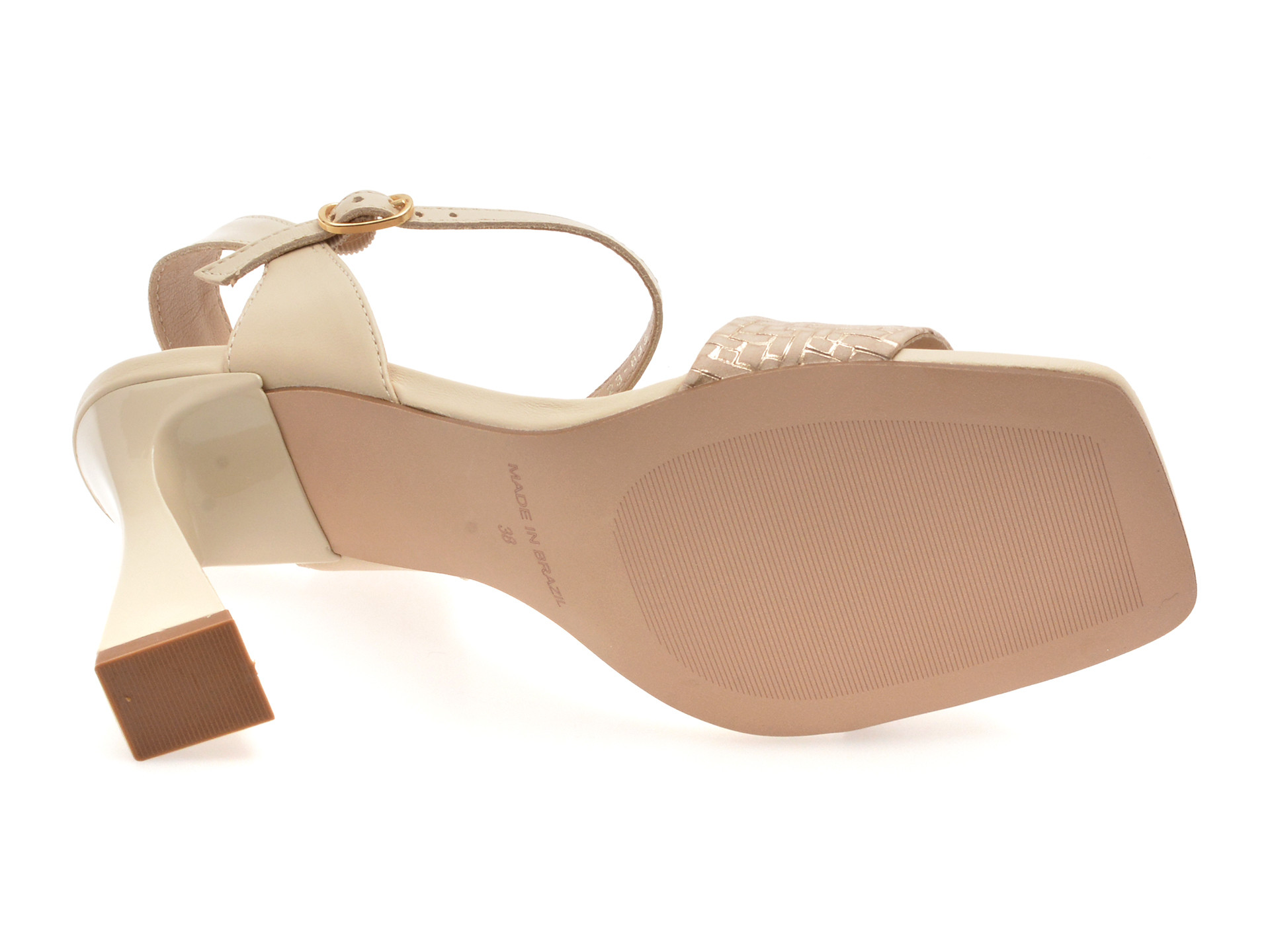 Sandale elegante EPICA bej, 1119835, din piele naturala