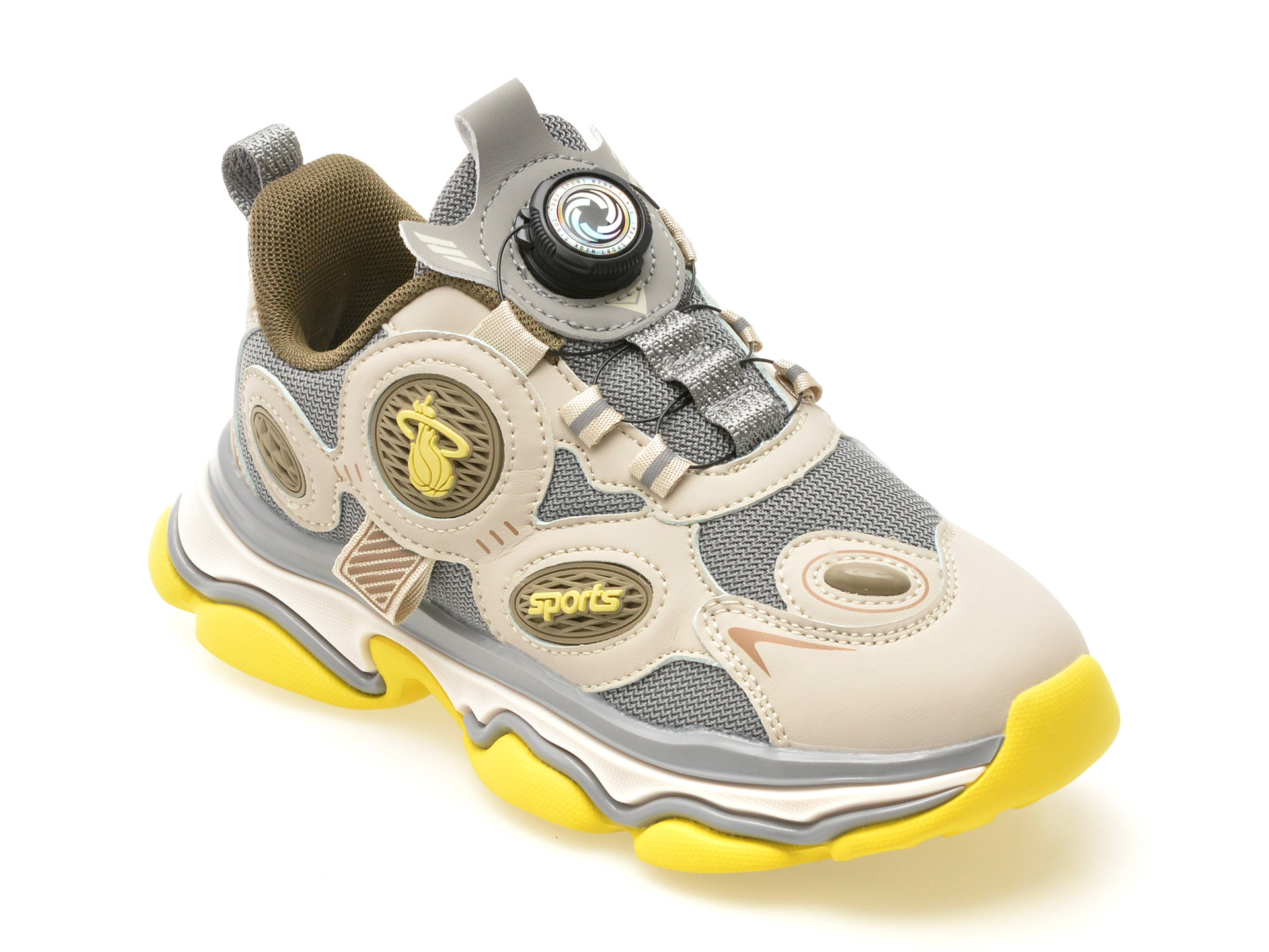 Pantofi sport SELECTION KIDS gri, 8076, din material textil