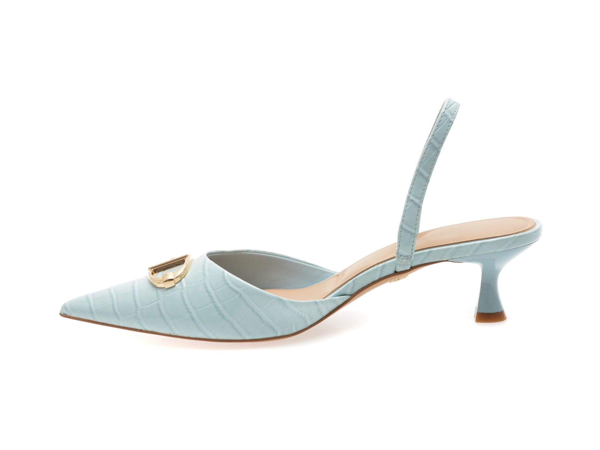 Pantofi eleganti ALDO albastri, DELICATE 457, din piele ecologica