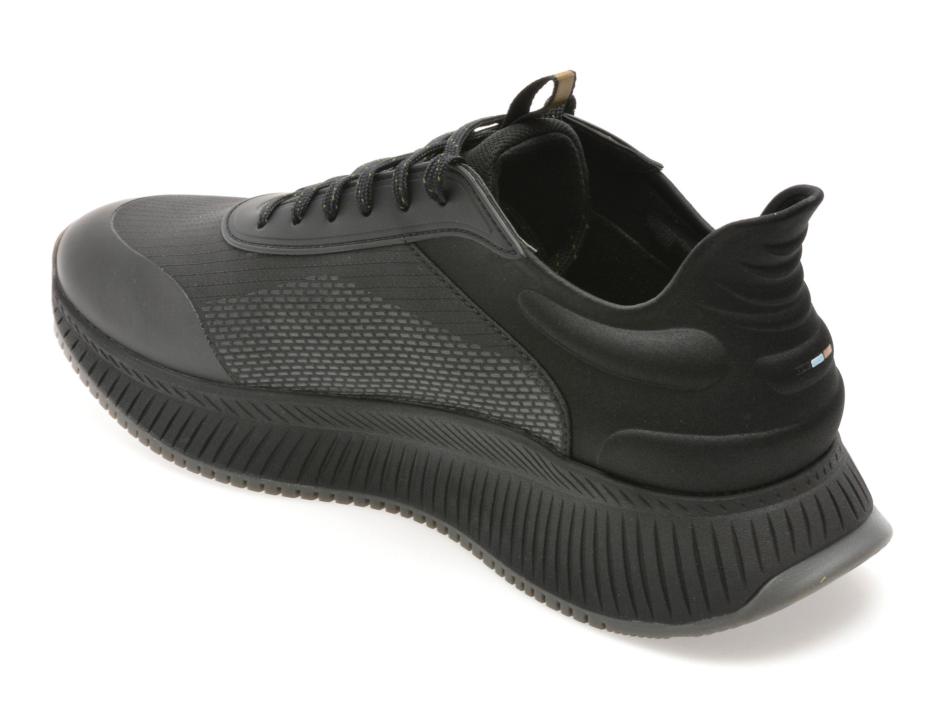 Pantofi sport BOSS negri, 6488, din material textil