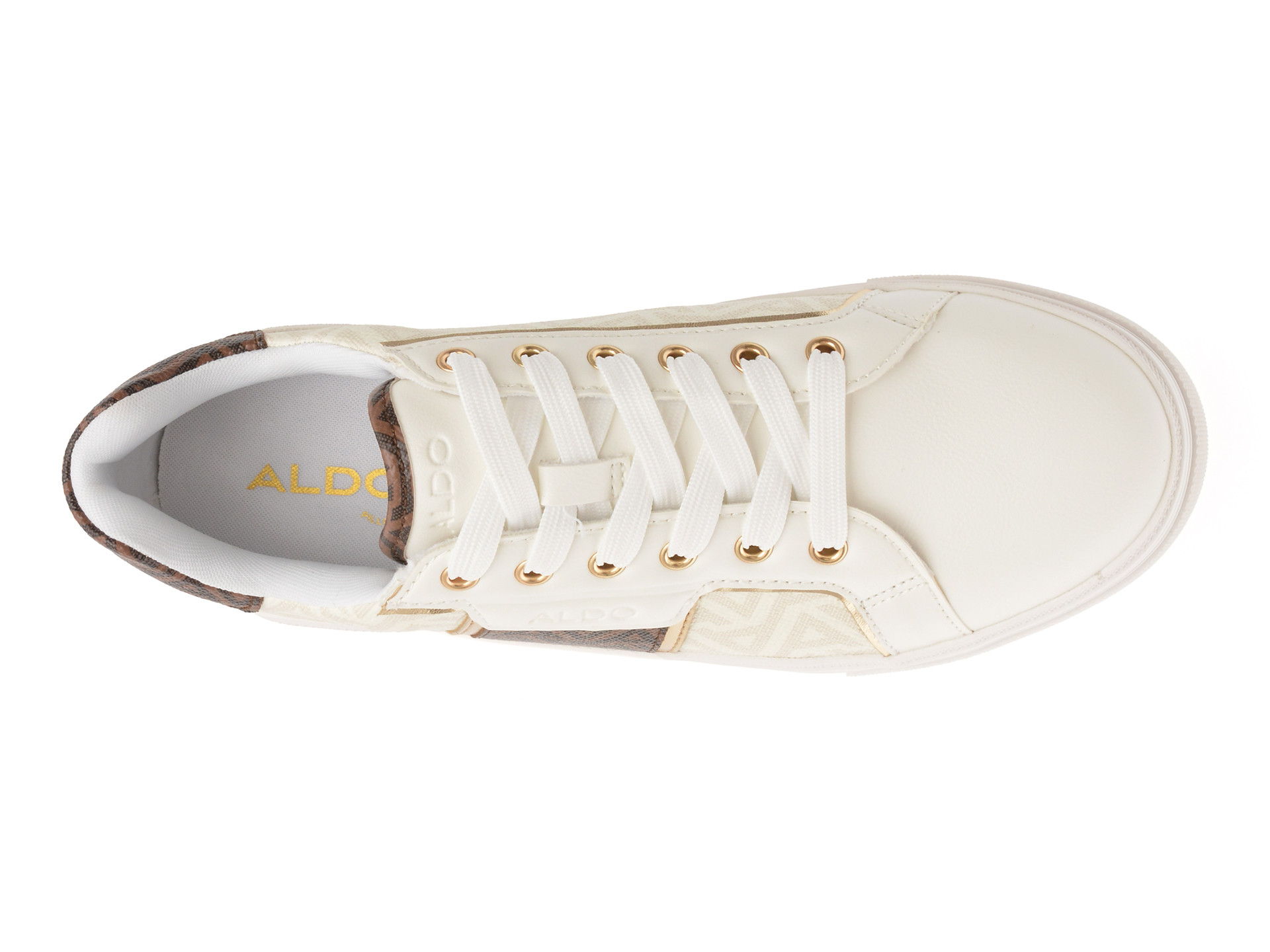 Pantofi sport ALDO albi, BERENTERIEL 125, din piele ecologica