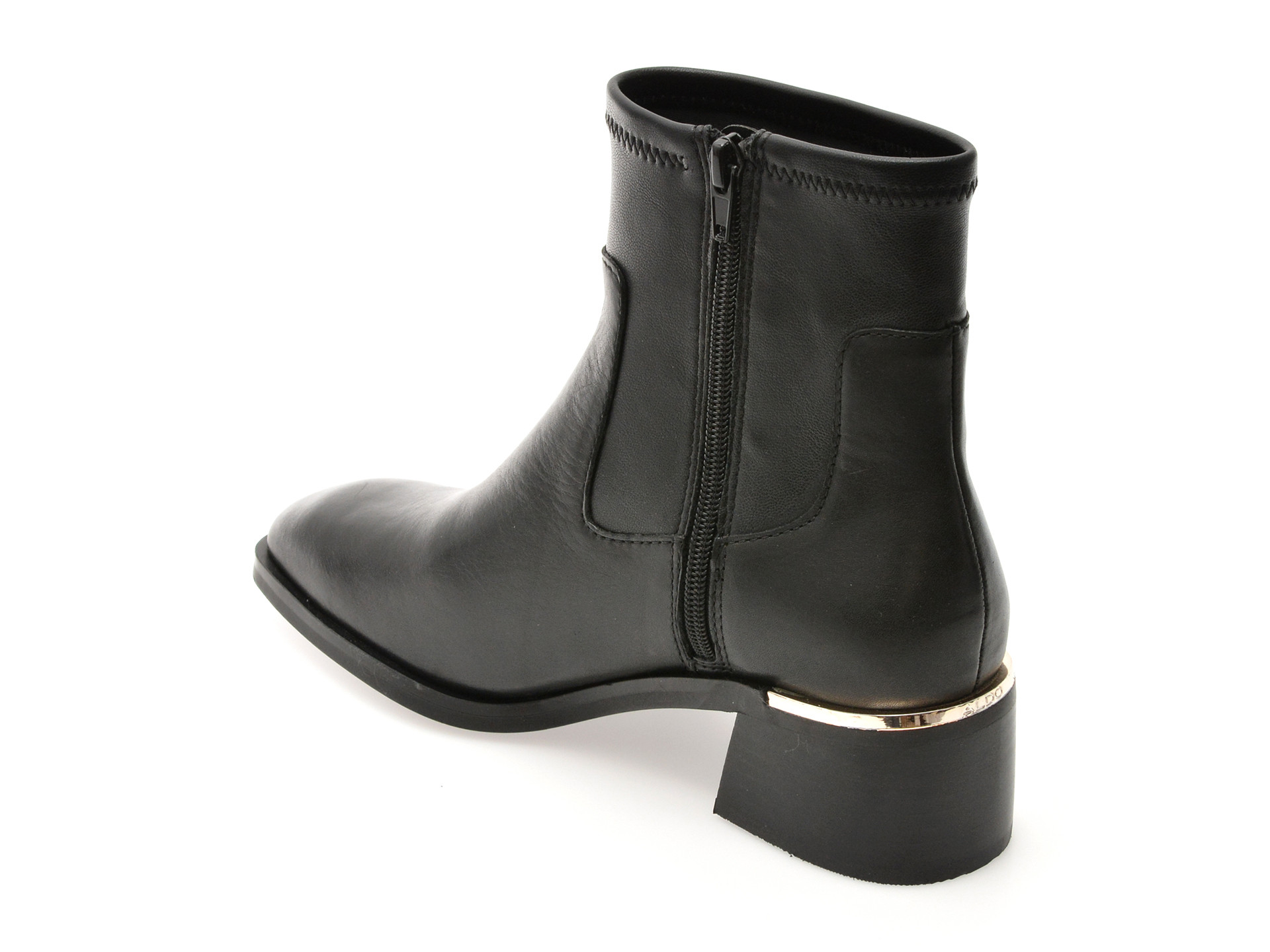 Ghete aldo negre 14058802 din piele naturala